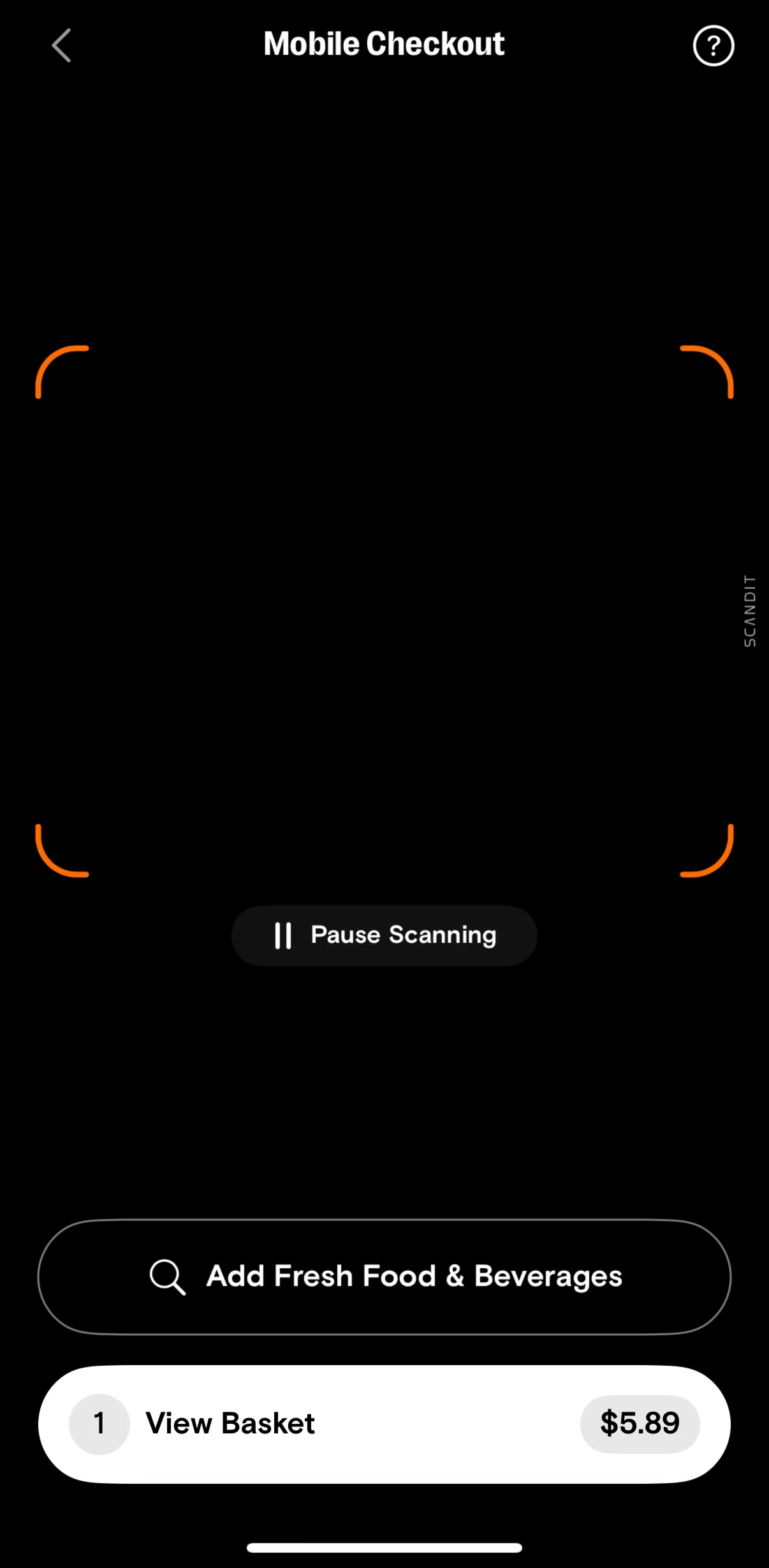 7-Eleven Screen screen in the Placing an order (mobile checkout) flow