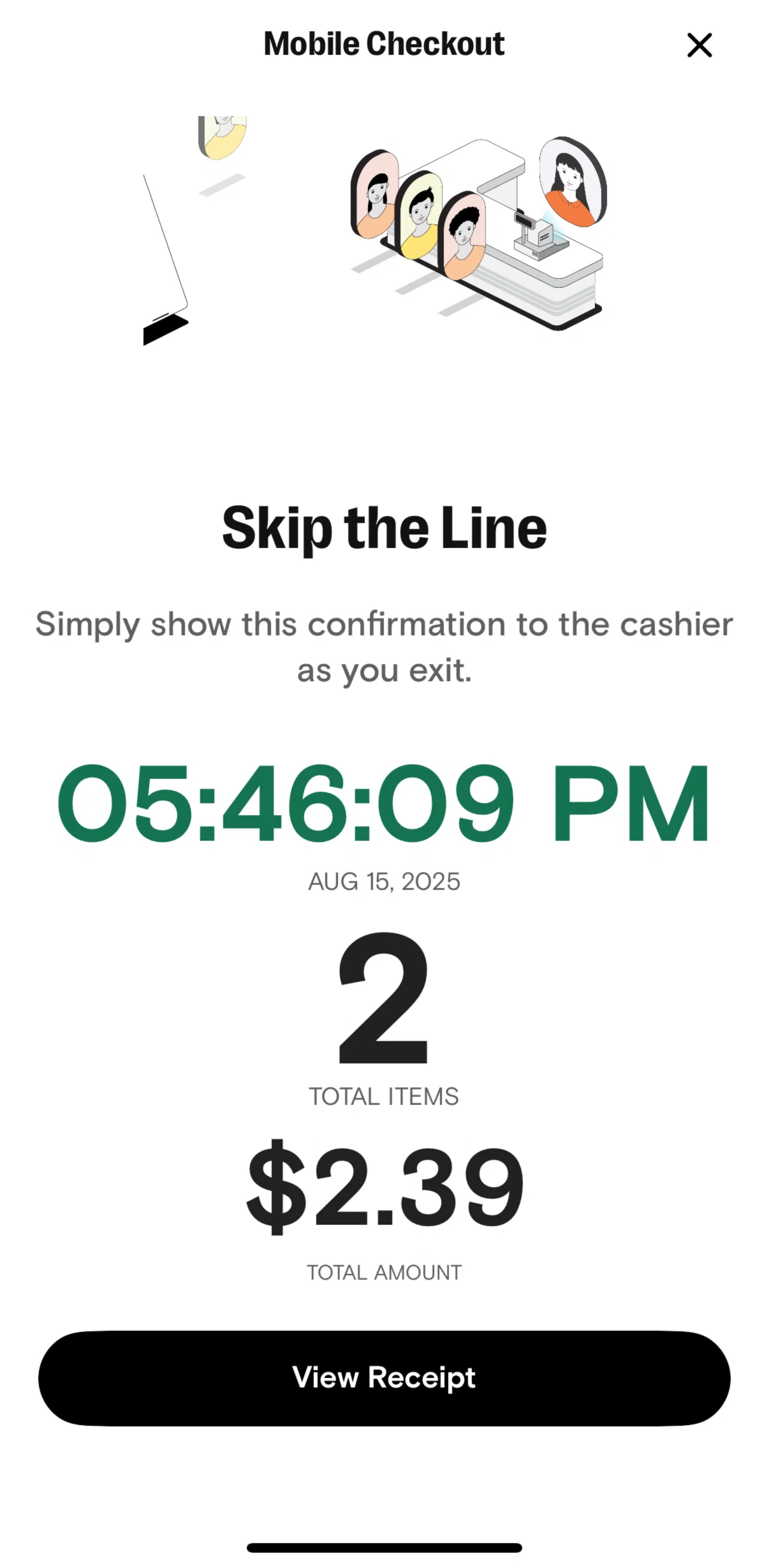 7-Eleven Screen screen in the Transaction detail flow