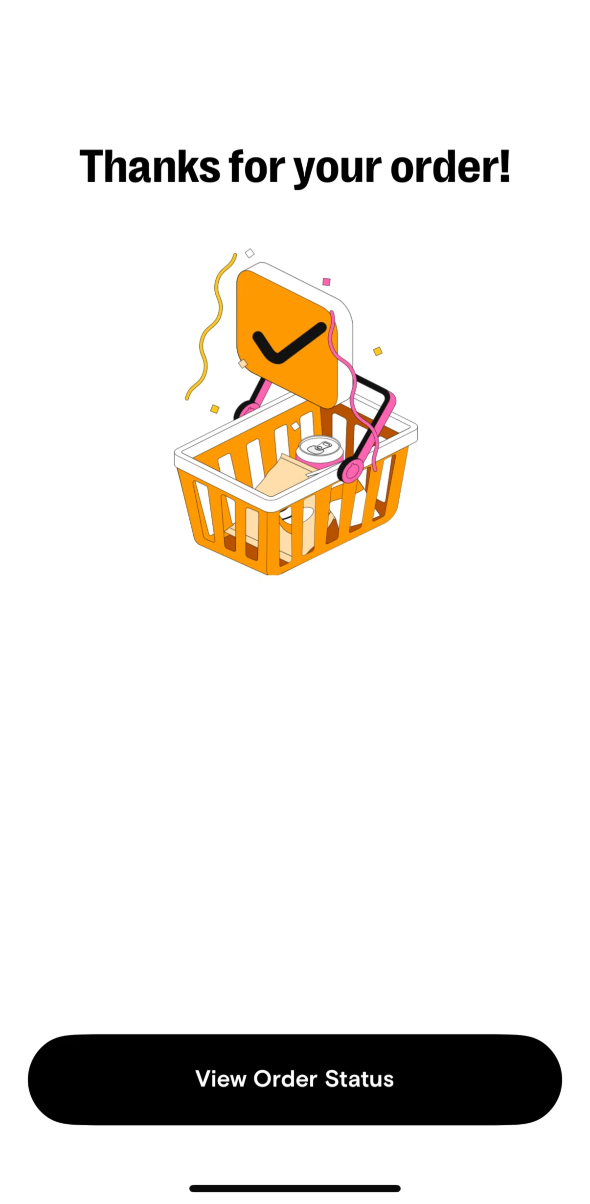 7-Eleven Screen screen in the View order status (pickup) flow
