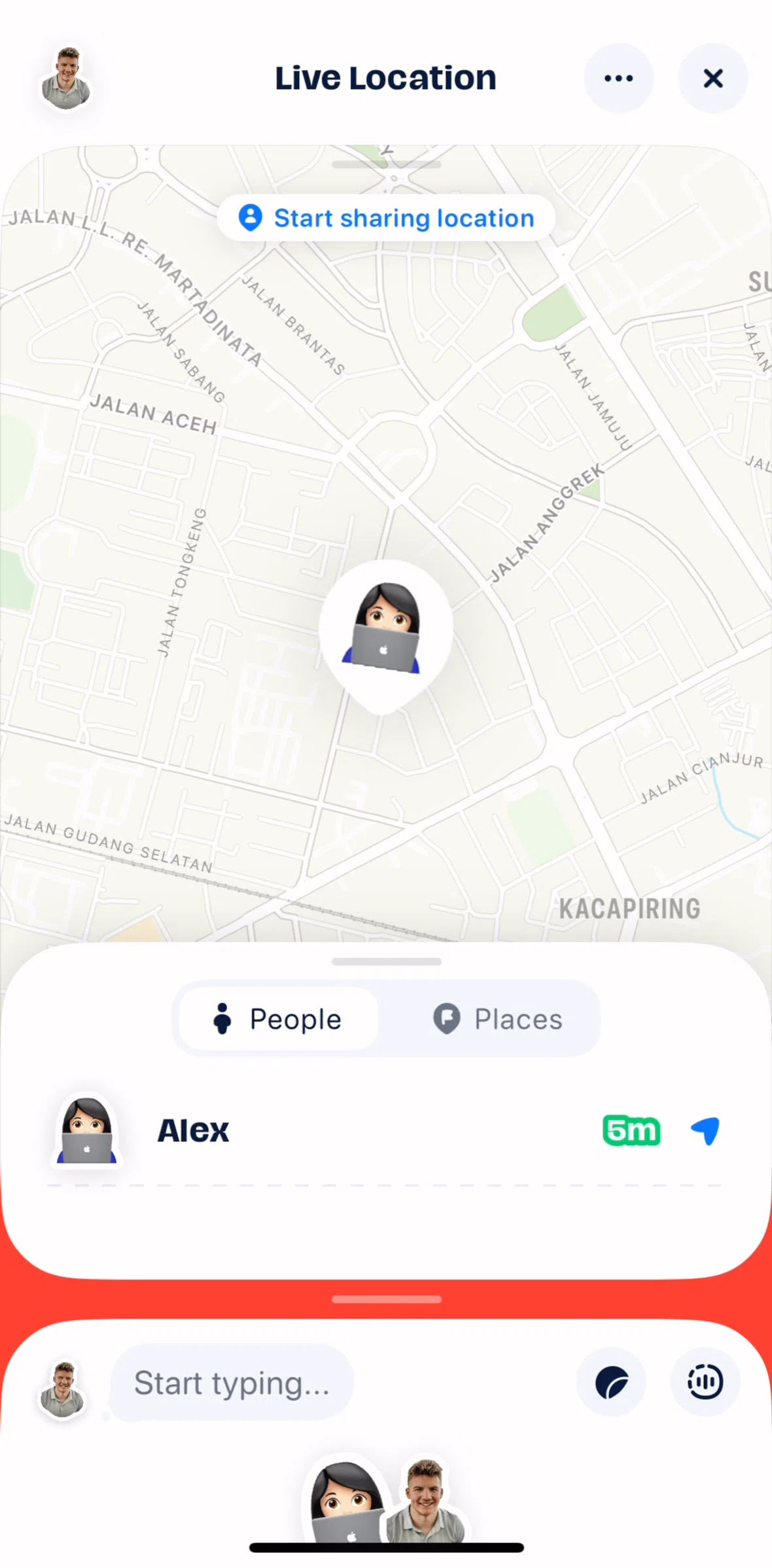 Abode Screen screen in the Adding a location flow
