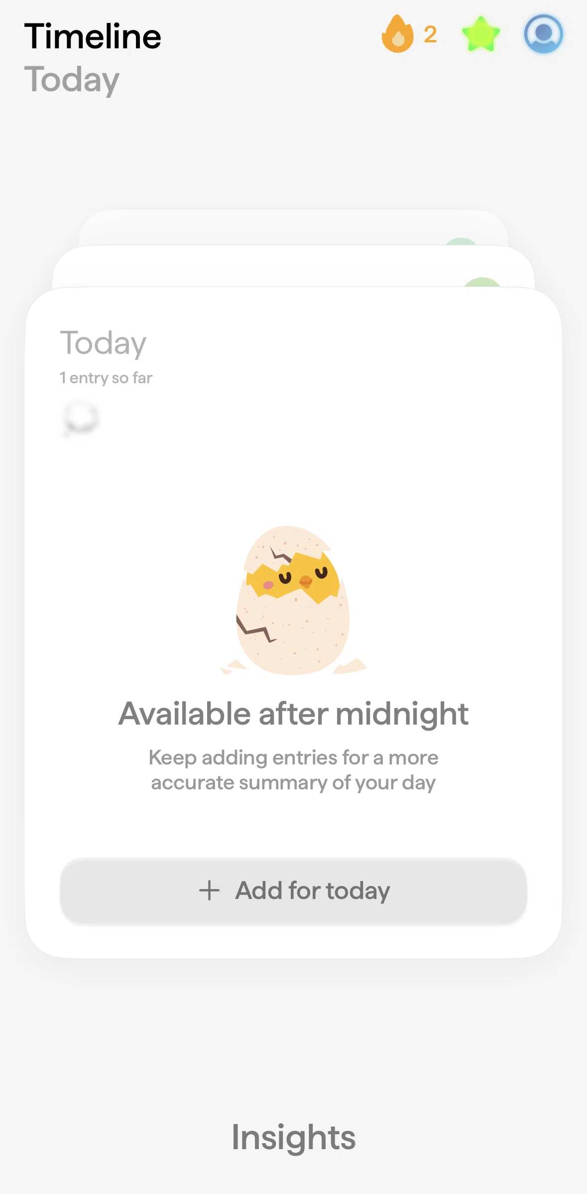 ABY Journal Screen screen in the Settings flow