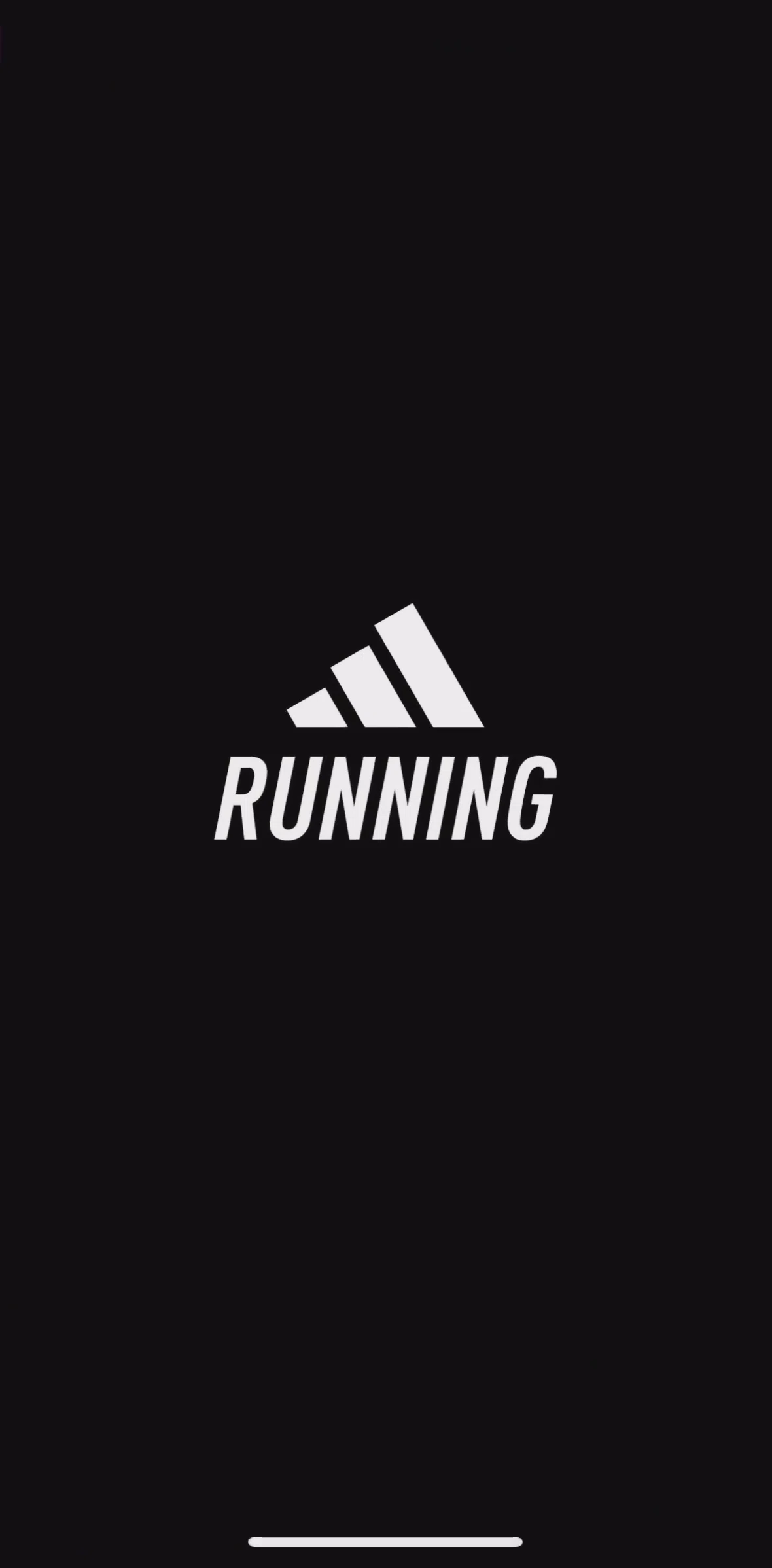 adidas Running Screen screen in the Onboarding flow