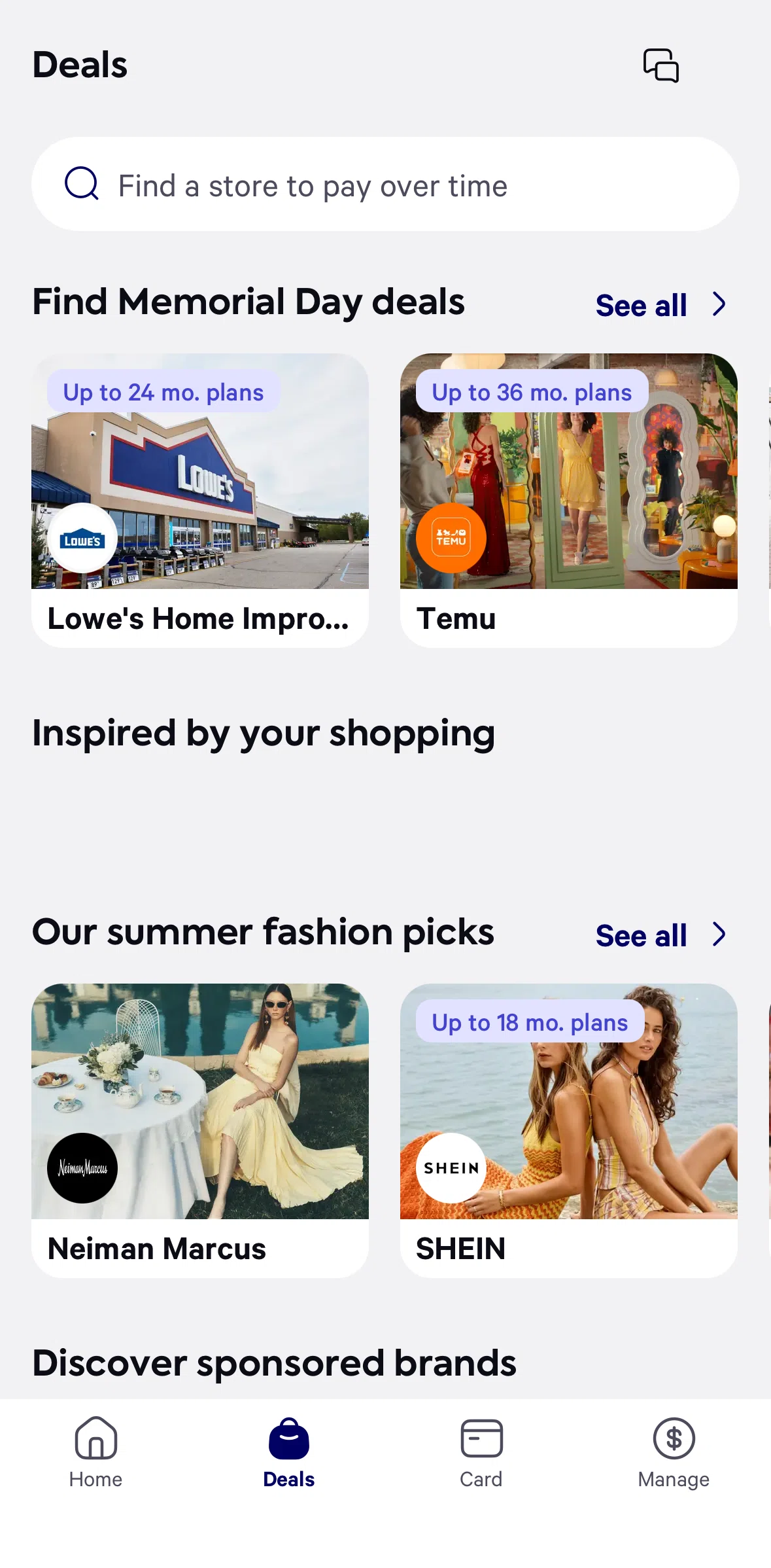 Affirm Screen screen in the Browse deals flow