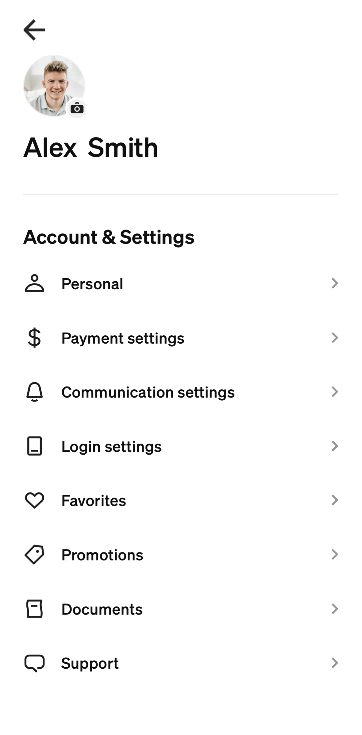 Afterpay Screen screen in the Communication settings flow