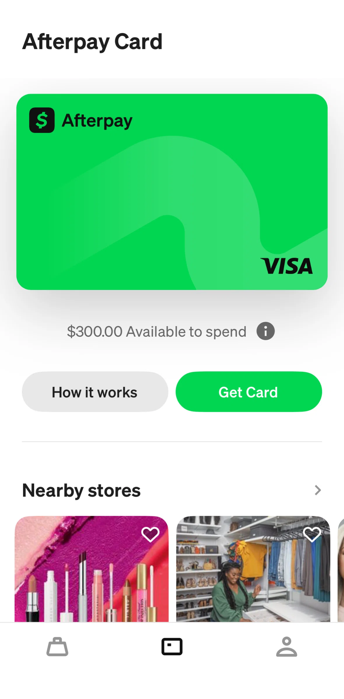Afterpay Screen screen in the How it works flow