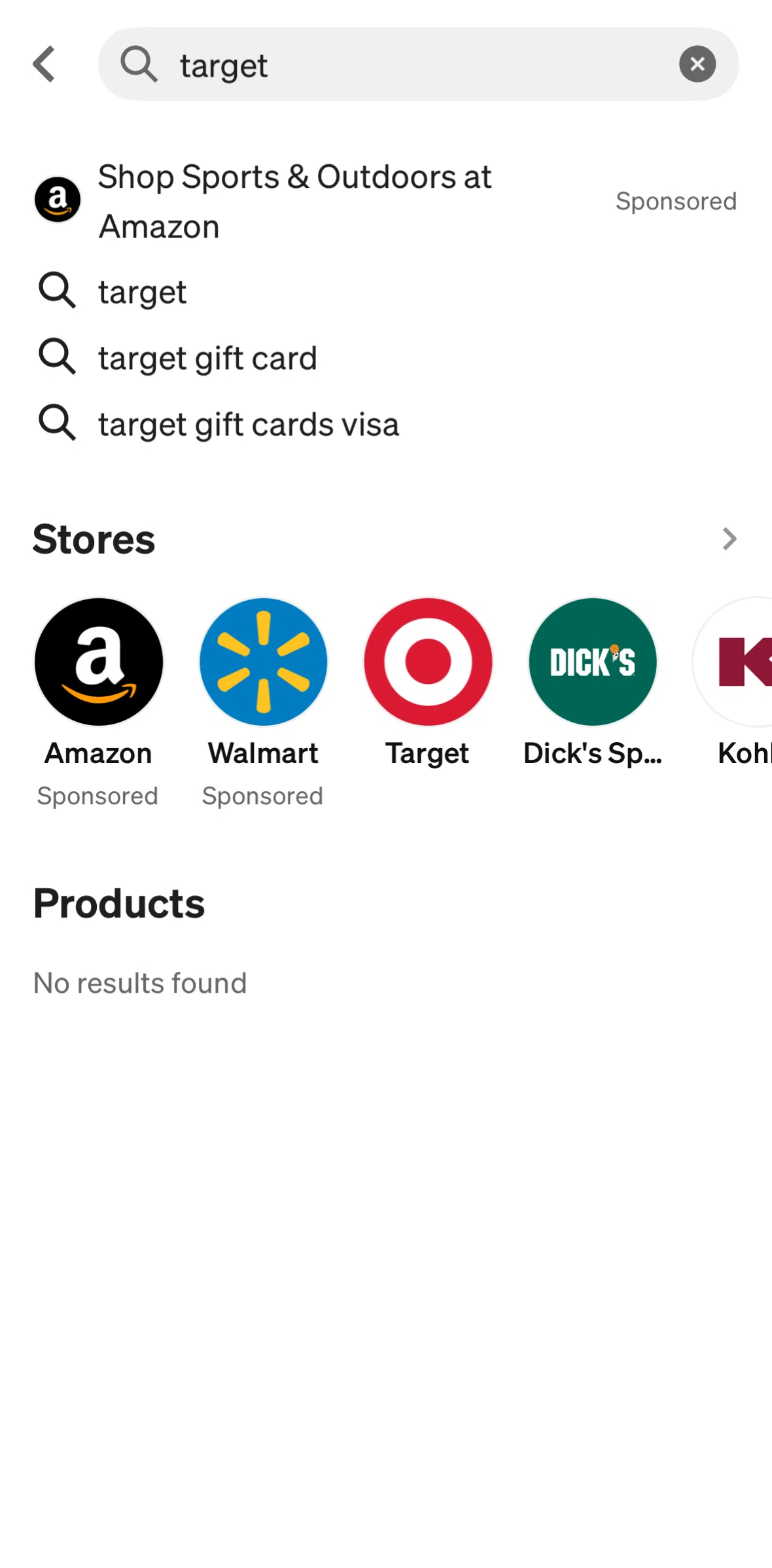 Afterpay Screen screen in the View stores flow
