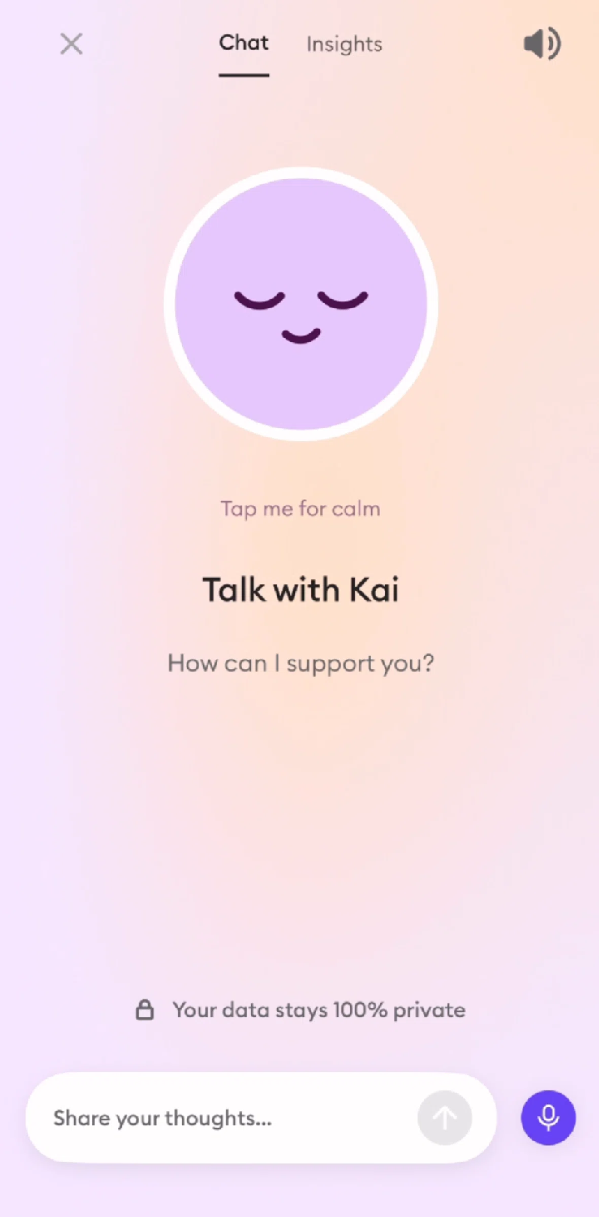 Ahead Screen screen in the Chatting with Kai flow