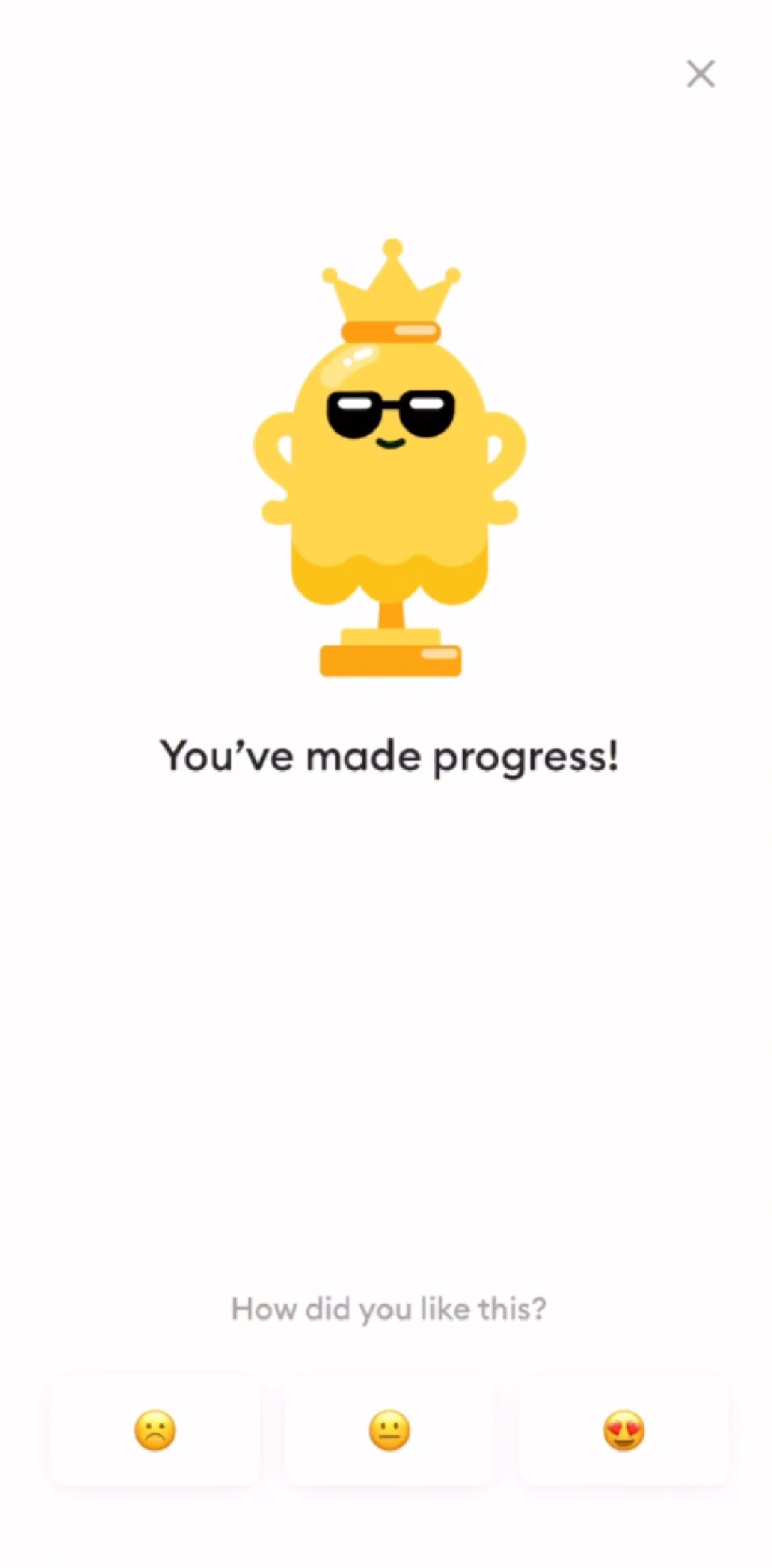 Ahead Screen screen in the Completing emotion tap challenge flow