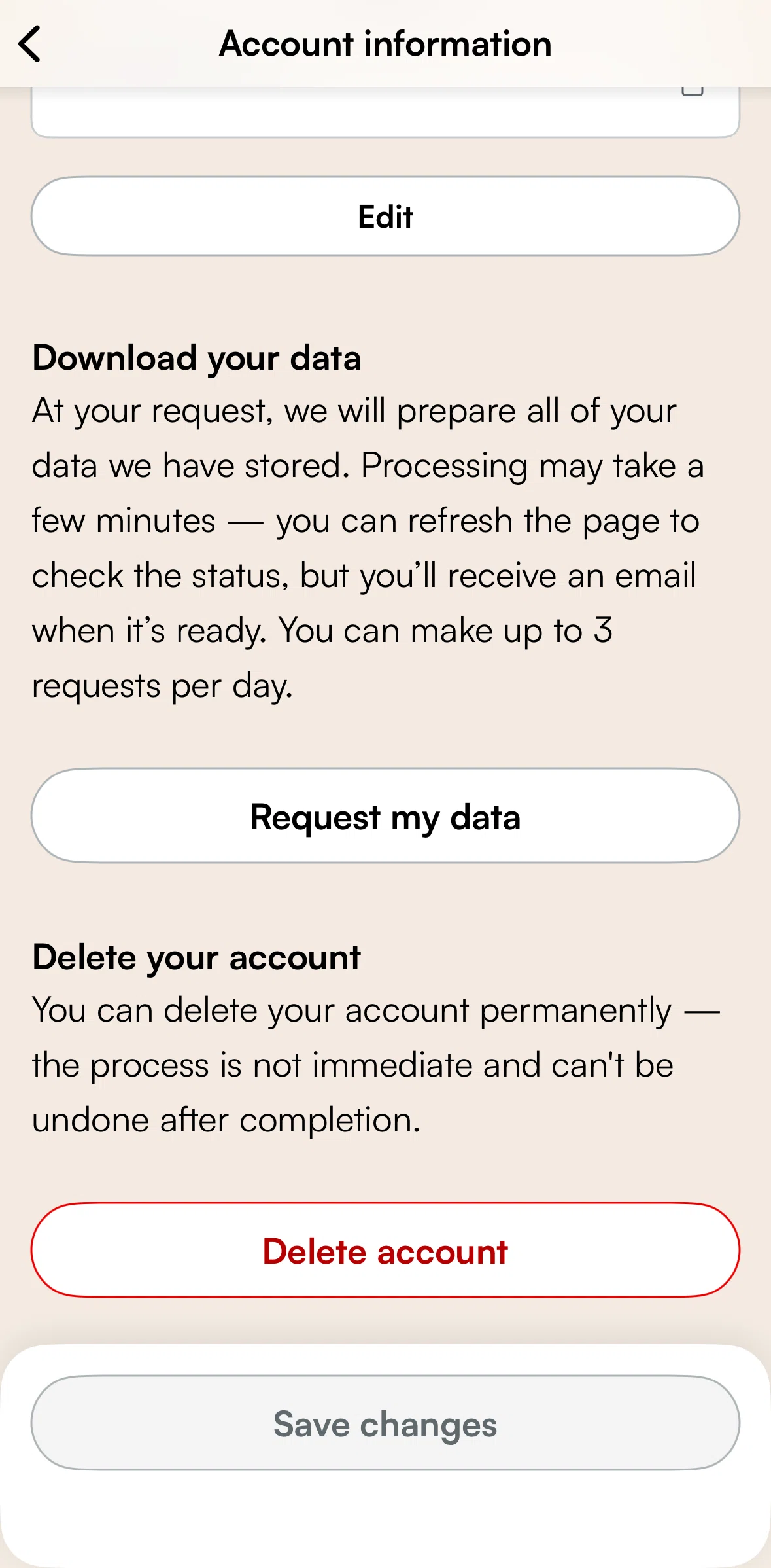 Airalo Screen screen in the Download data flow