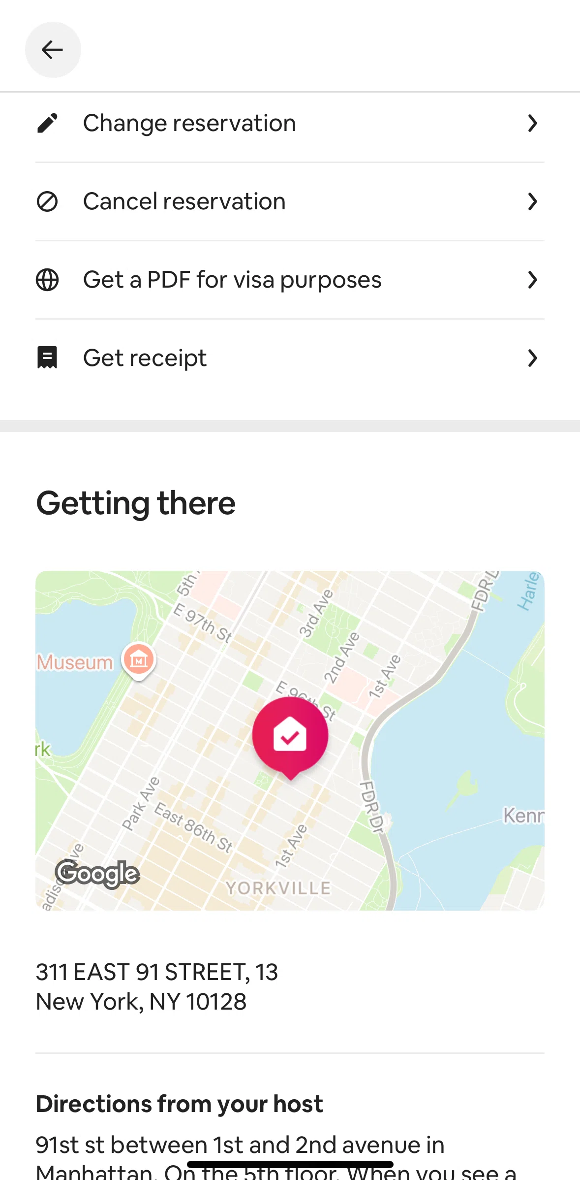 Airbnb Screen screen in the Cancelling a reservation flow