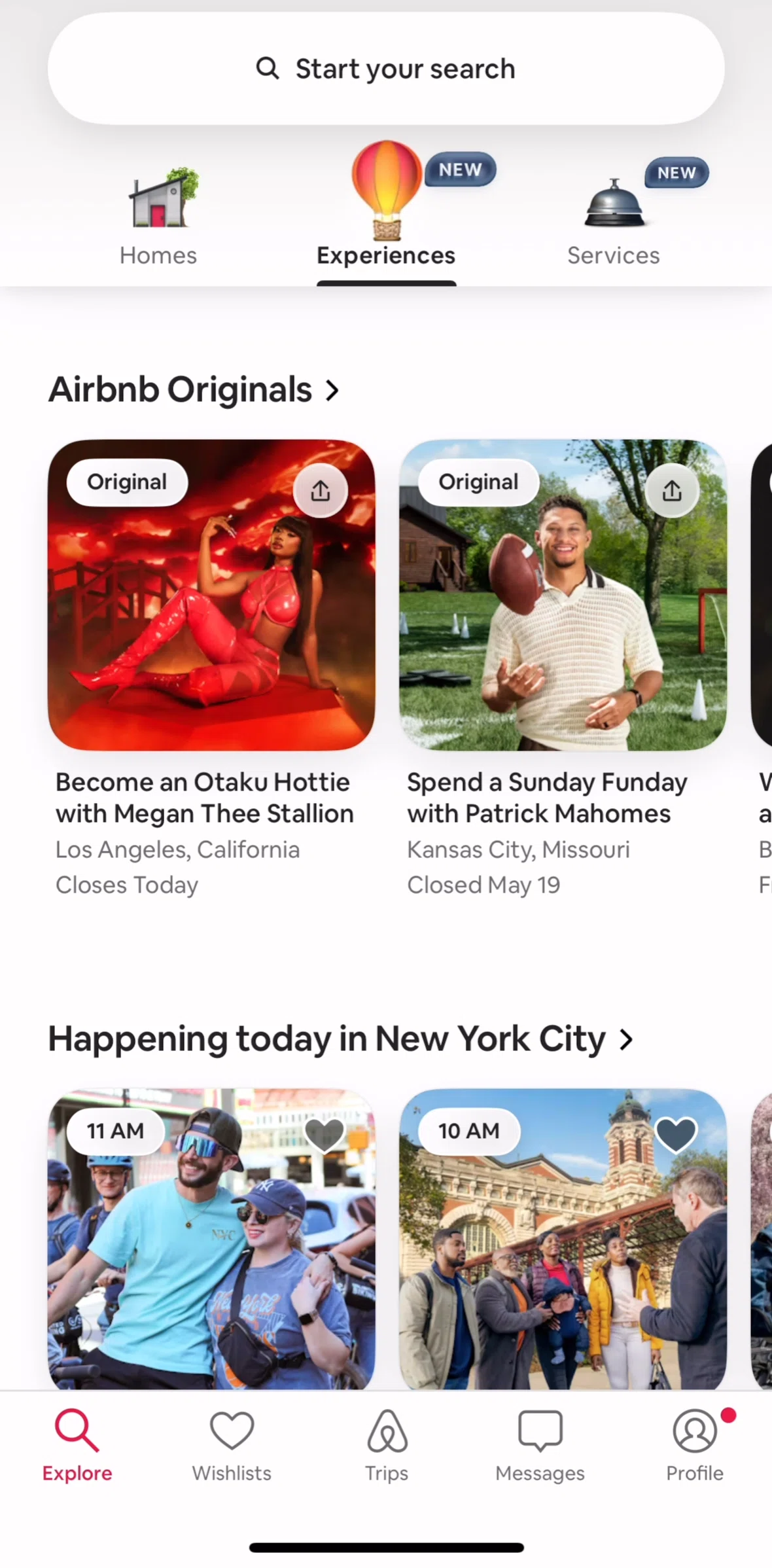 Airbnb Screen screen in the Experience detail flow