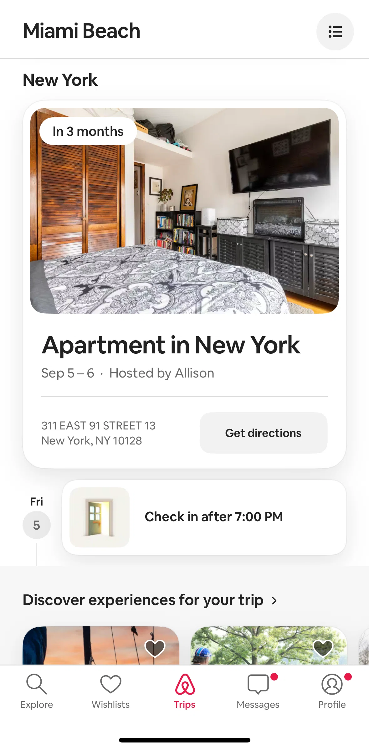 Airbnb Screen screen in the Reservation detail flow