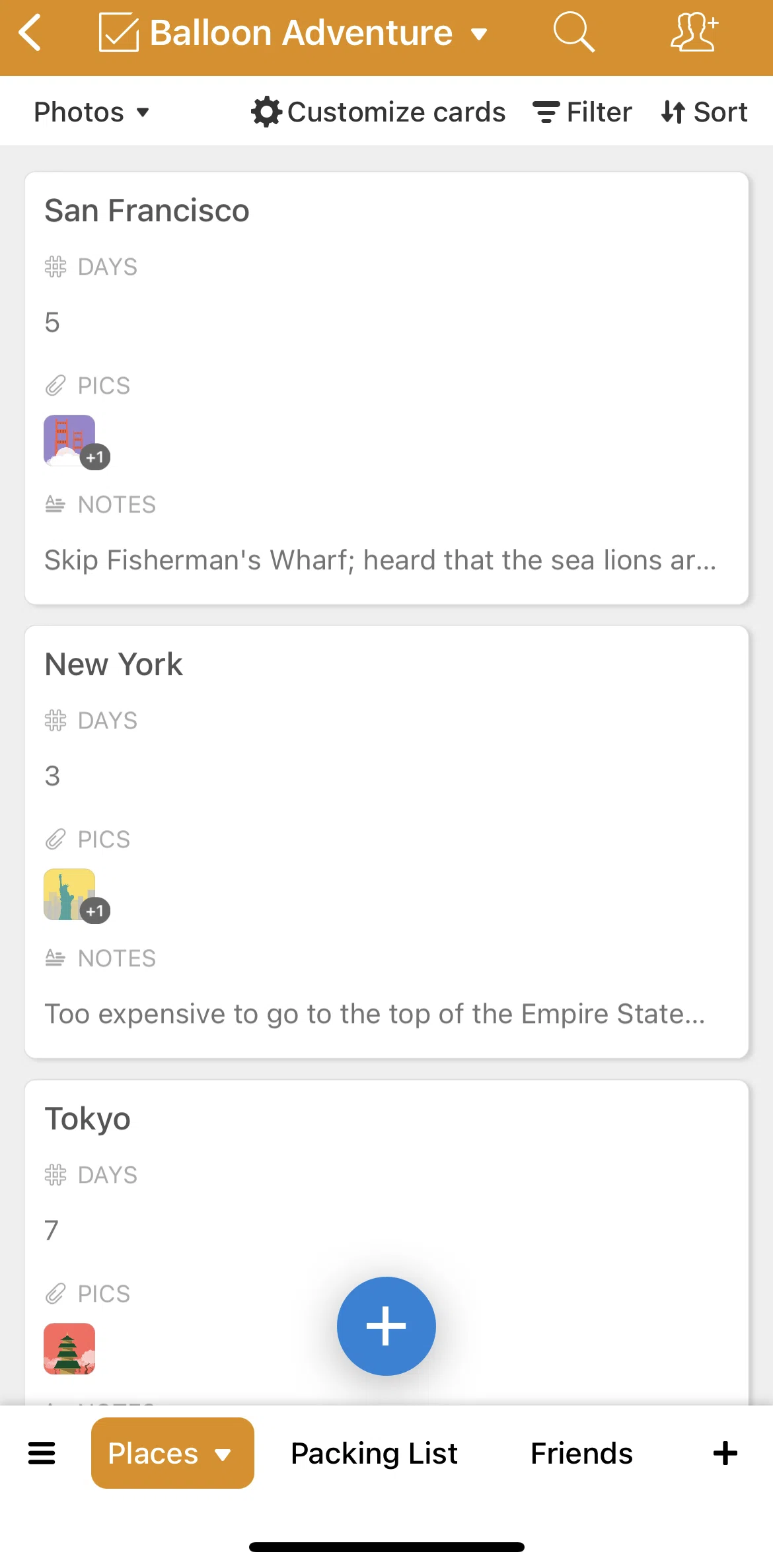 Airtable Screen screen in the Customizing gallery cards flow