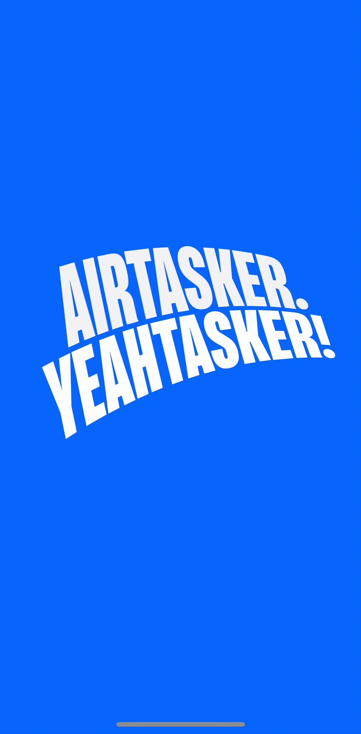 Airtasker Screen screen in the Onboarding flow