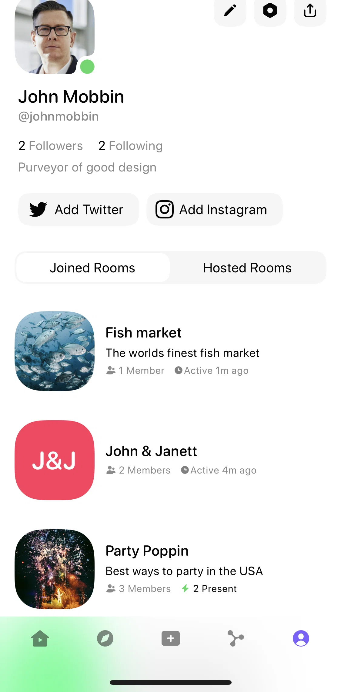 Airtime Screen screen in the Linking a social media account flow