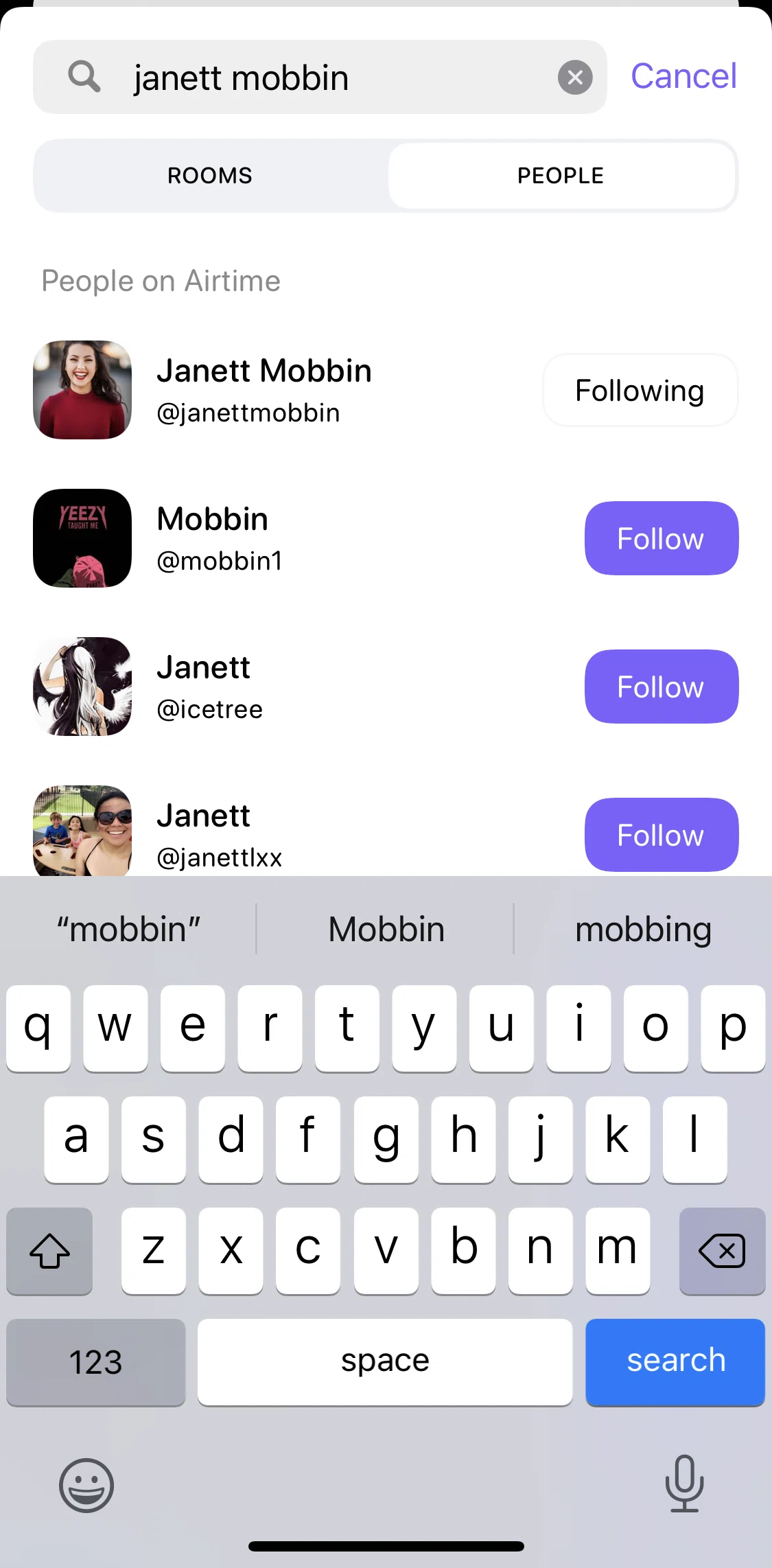 Airtime Screen screen in the Messaging a user flow