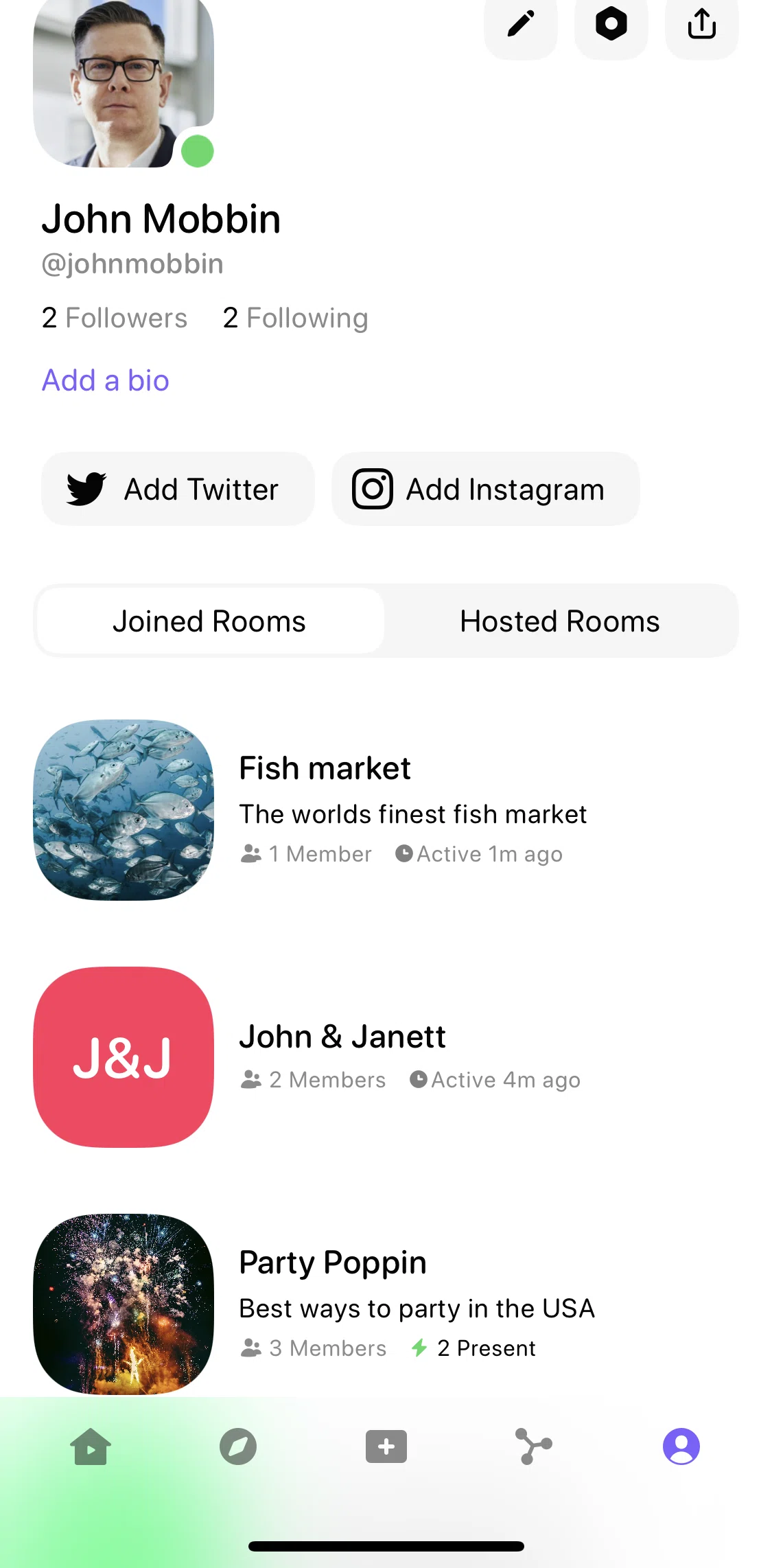 Airtime Screen screen in the Profile flow