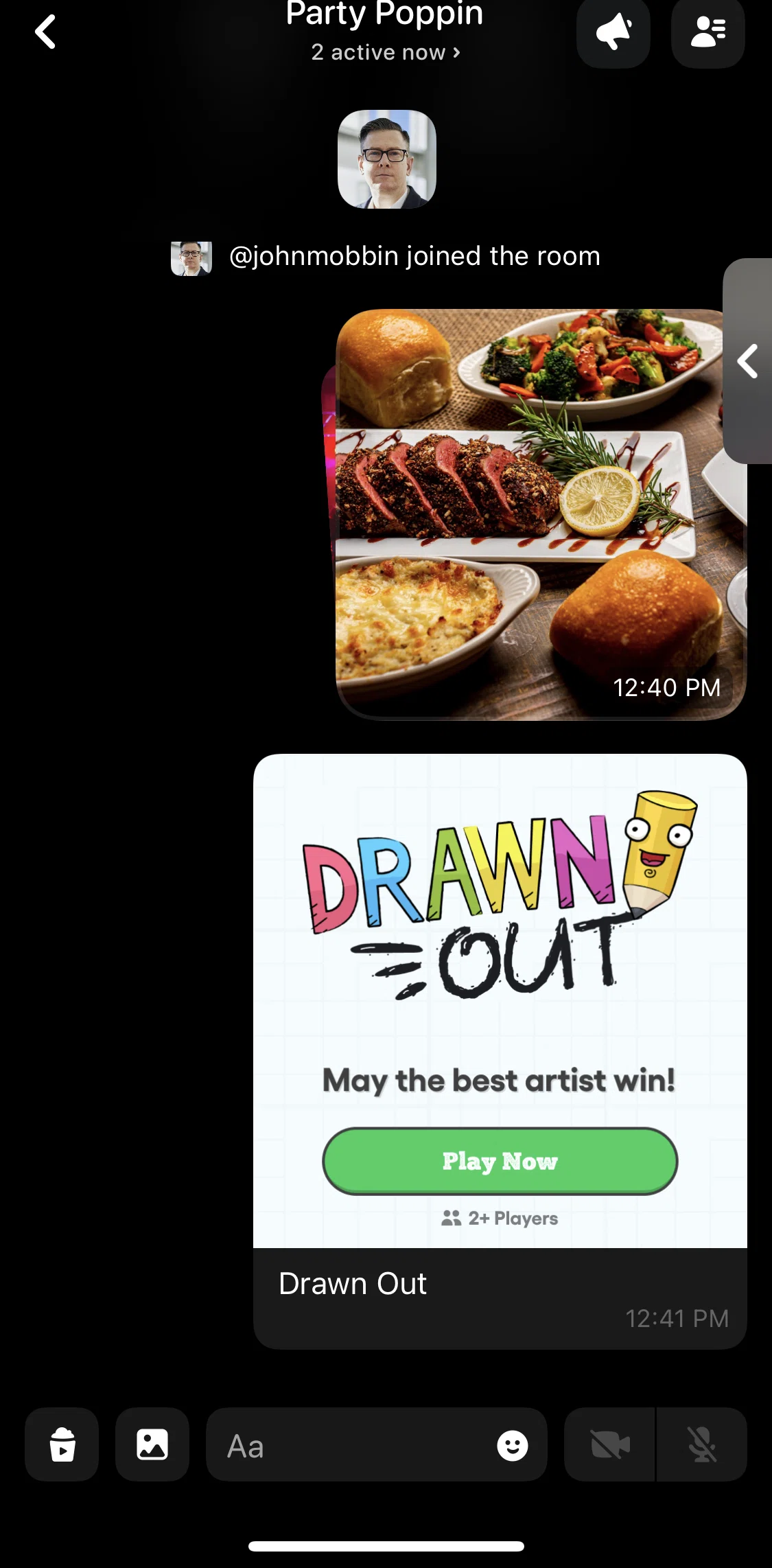 Airtime Screen screen in the Sending a video flow
