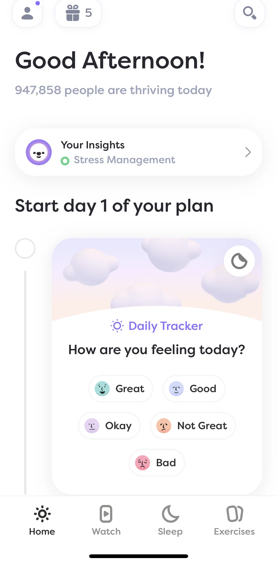 Alan Mind Screen screen in the Inviting friends flow