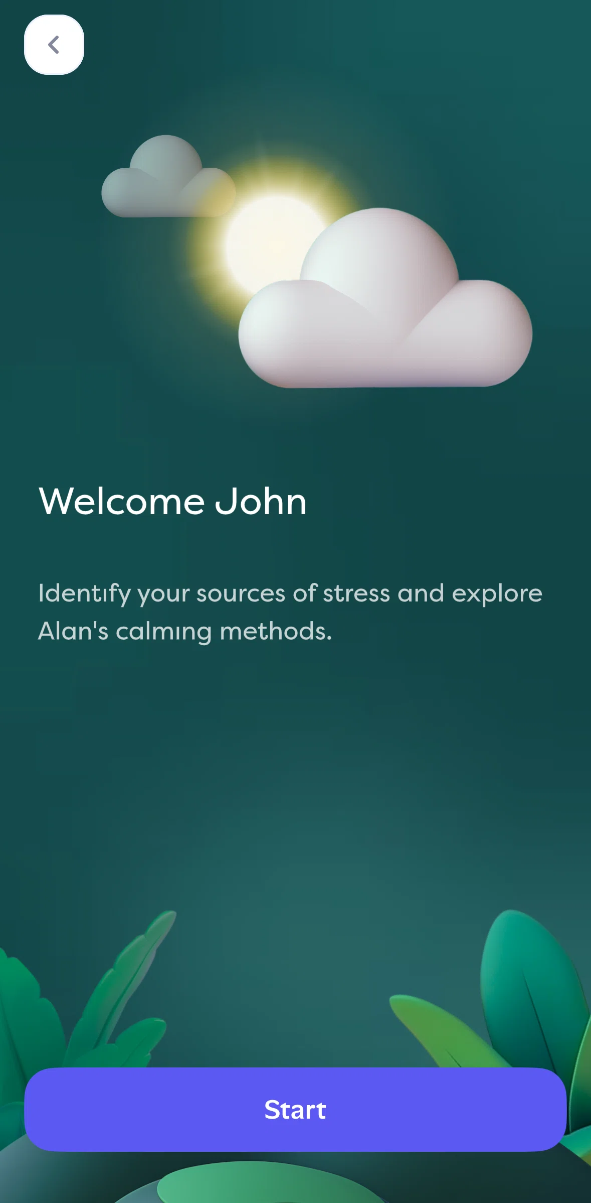 Alan Screen screen in the Completing questionnaires (mind) flow