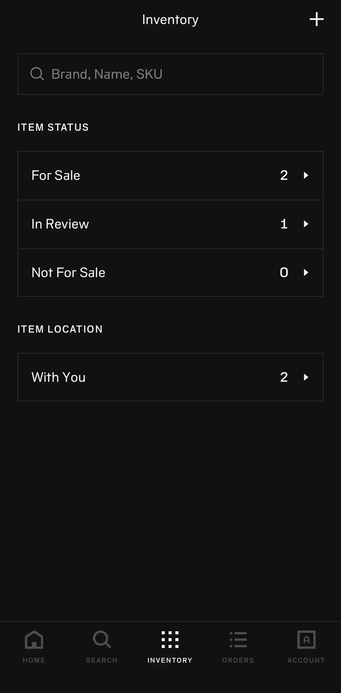 alias Screen screen in the Item status detail flow