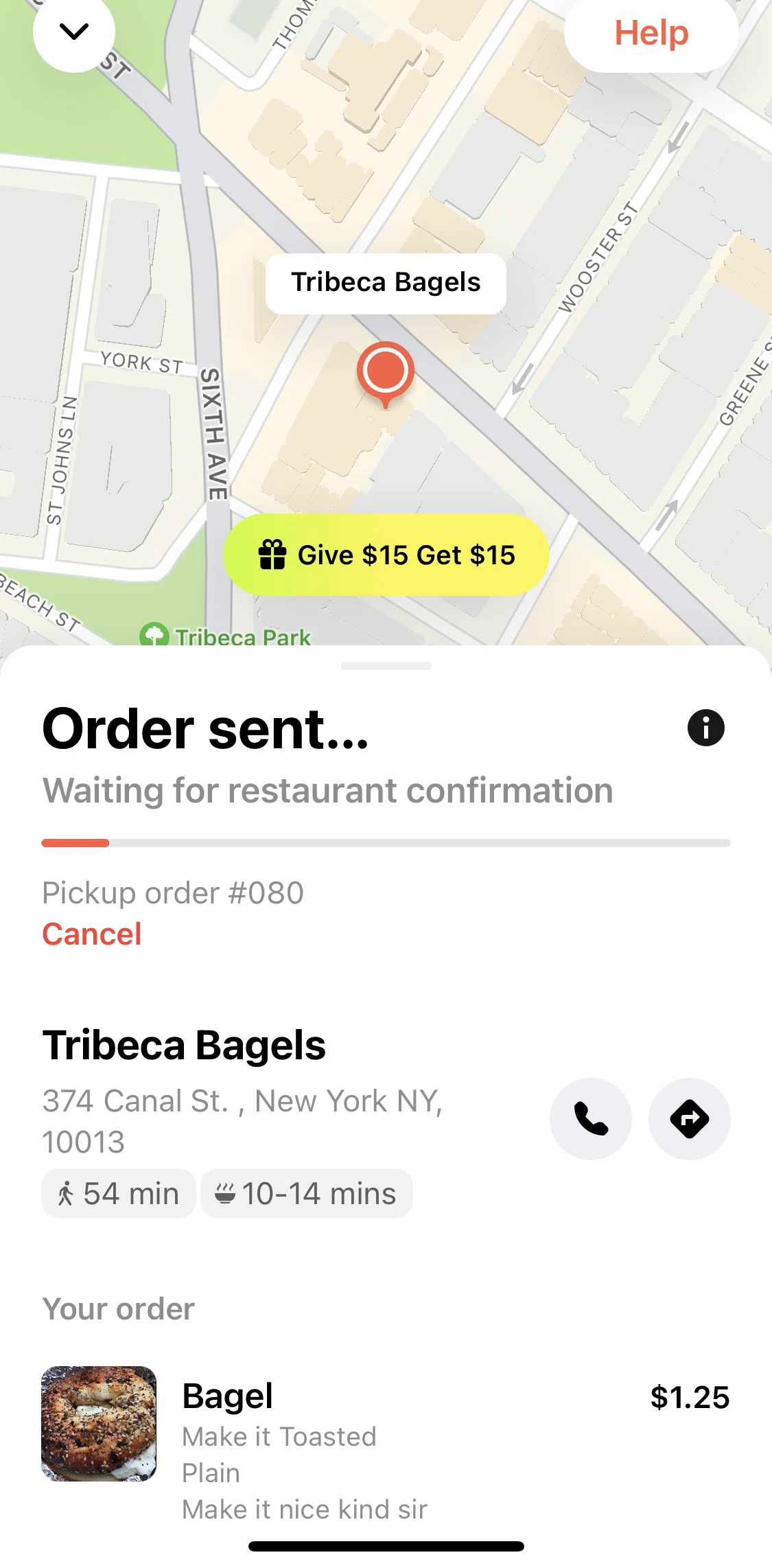 Allset Screen screen in the Cancelling an order flow