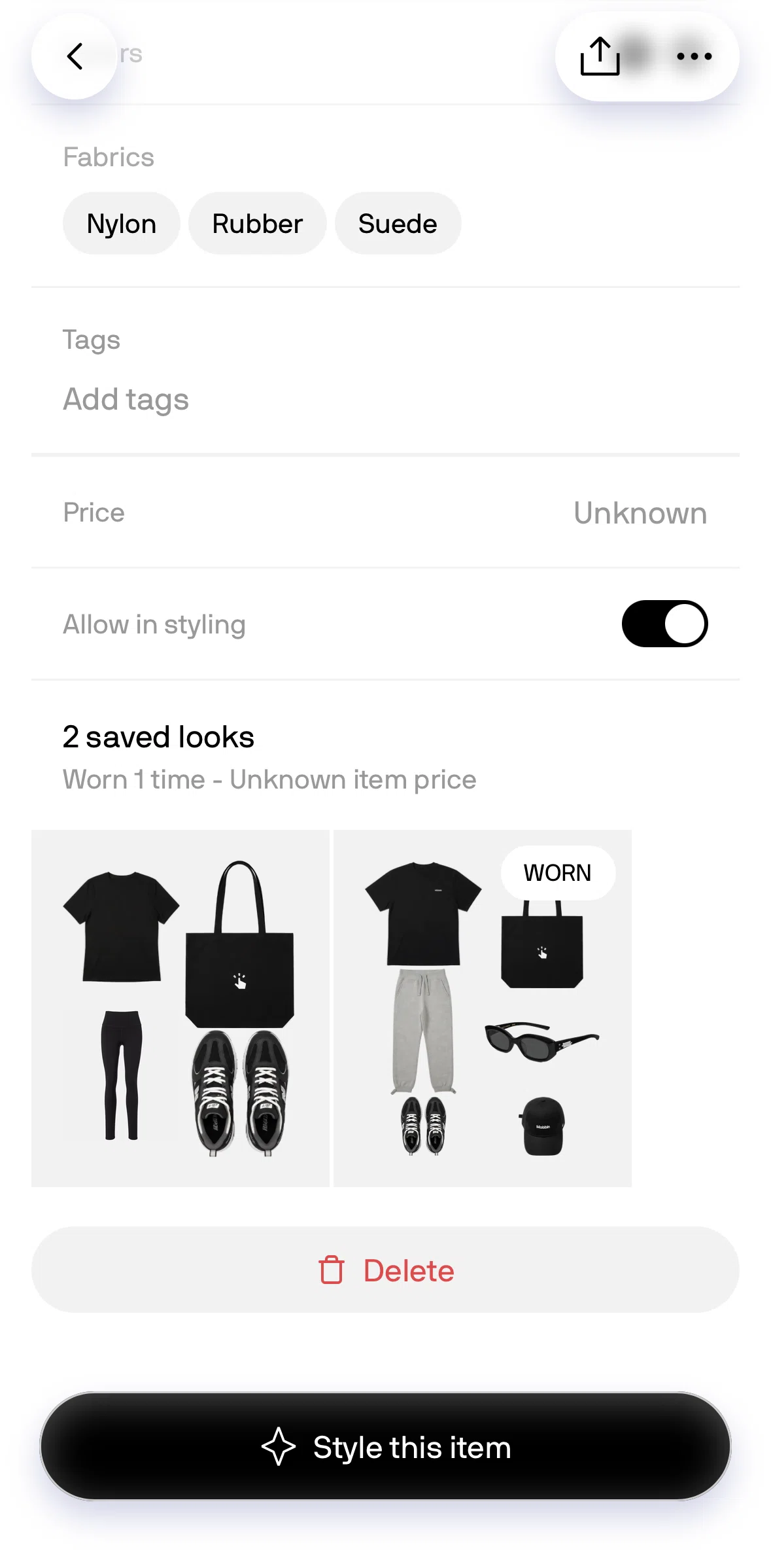 Alta Screen screen in the Adding a price flow