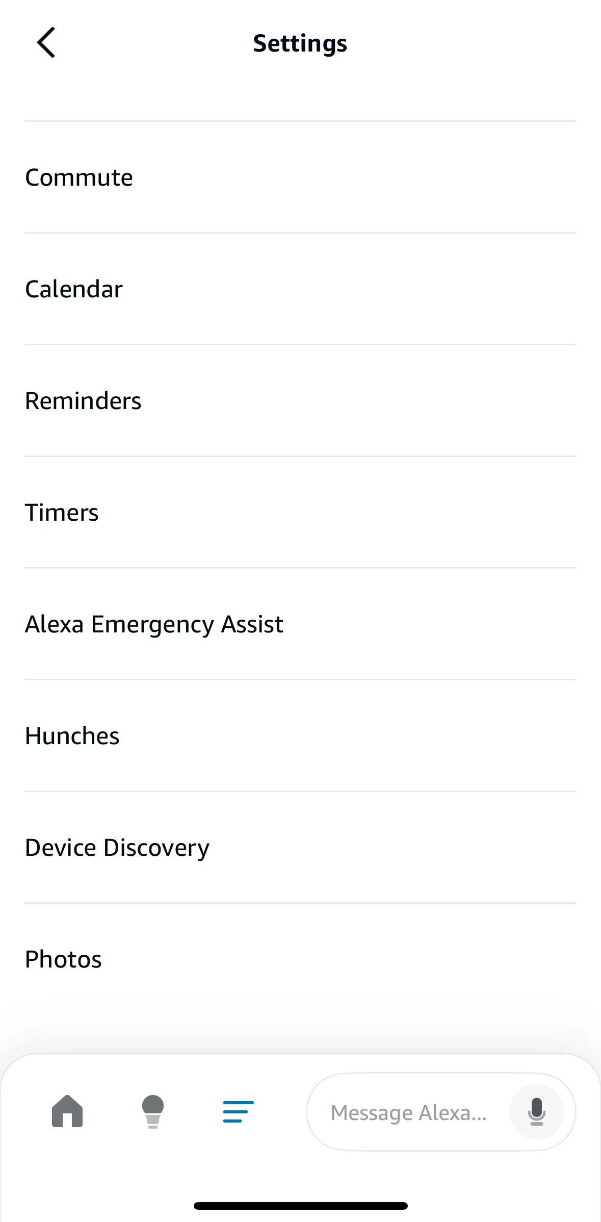 Amazon Alexa Screen screen in the Add home location (commute) flow