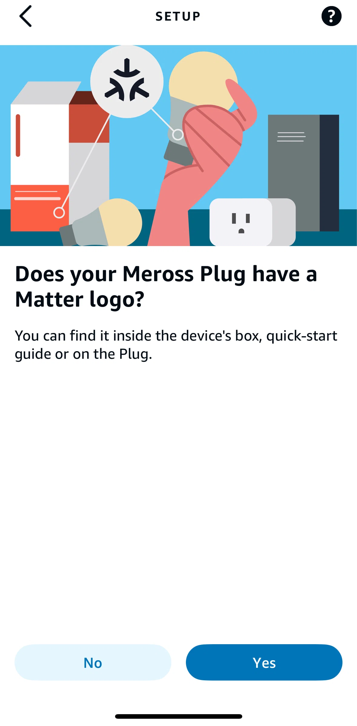 Amazon Alexa Screen screen in the Scan QR code flow
