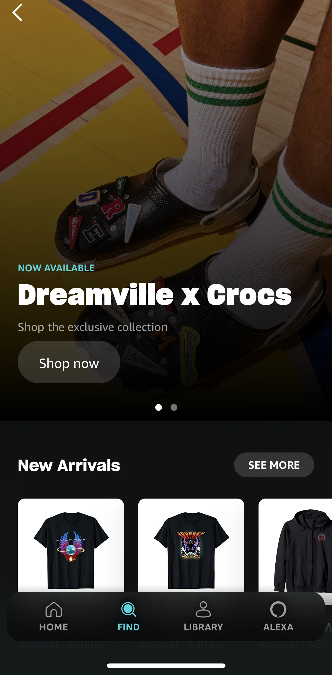 Amazon Music Screen screen in the Product detail flow