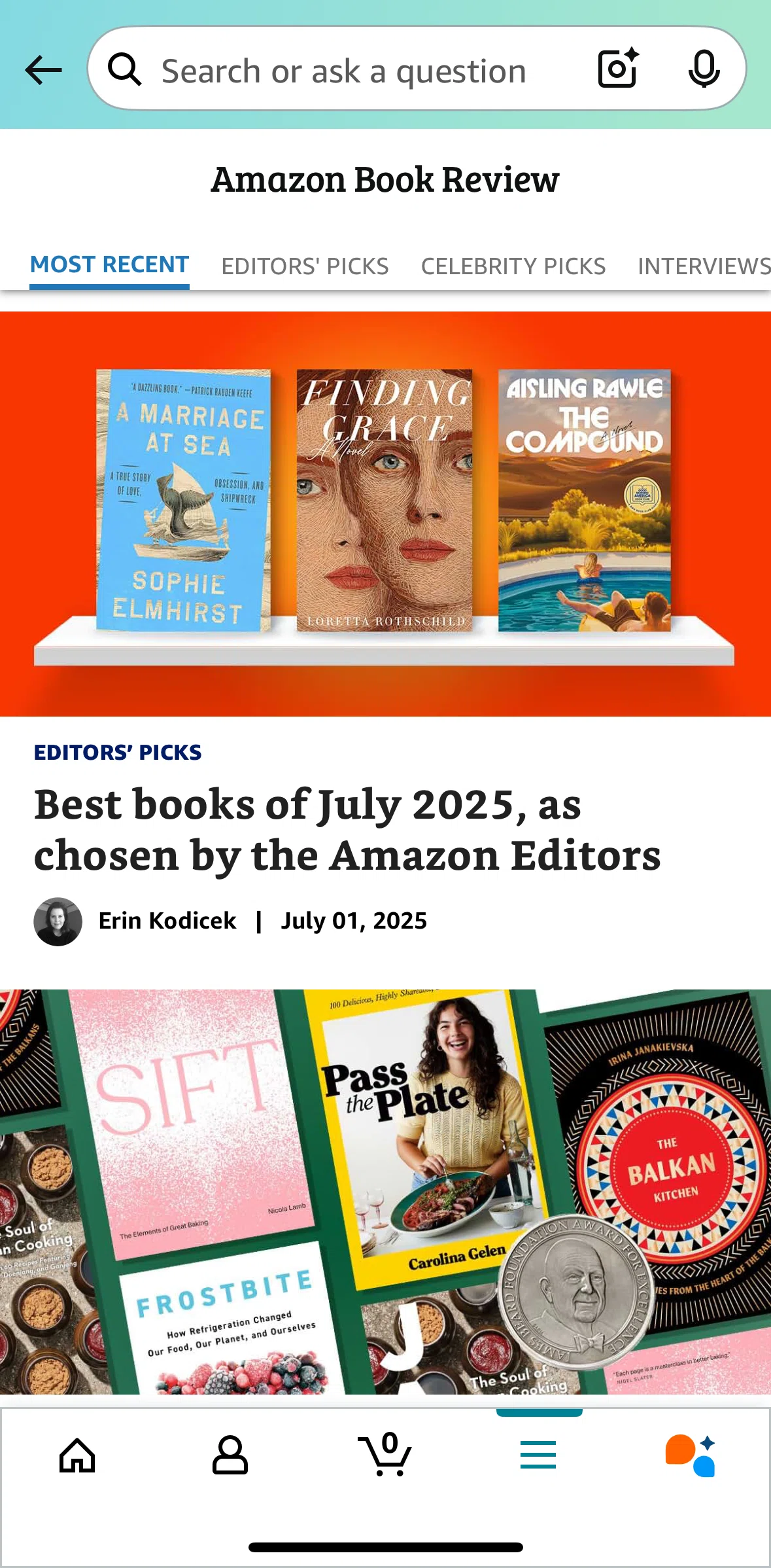 Amazon Shopping Screen screen in the Article detail flow