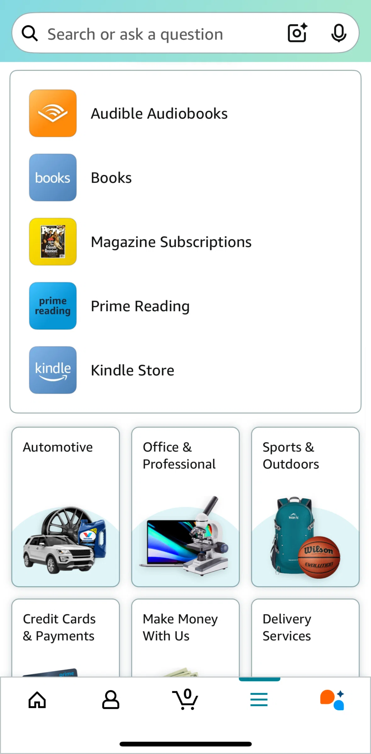Amazon Shopping Screen screen in the Kindle Store flow