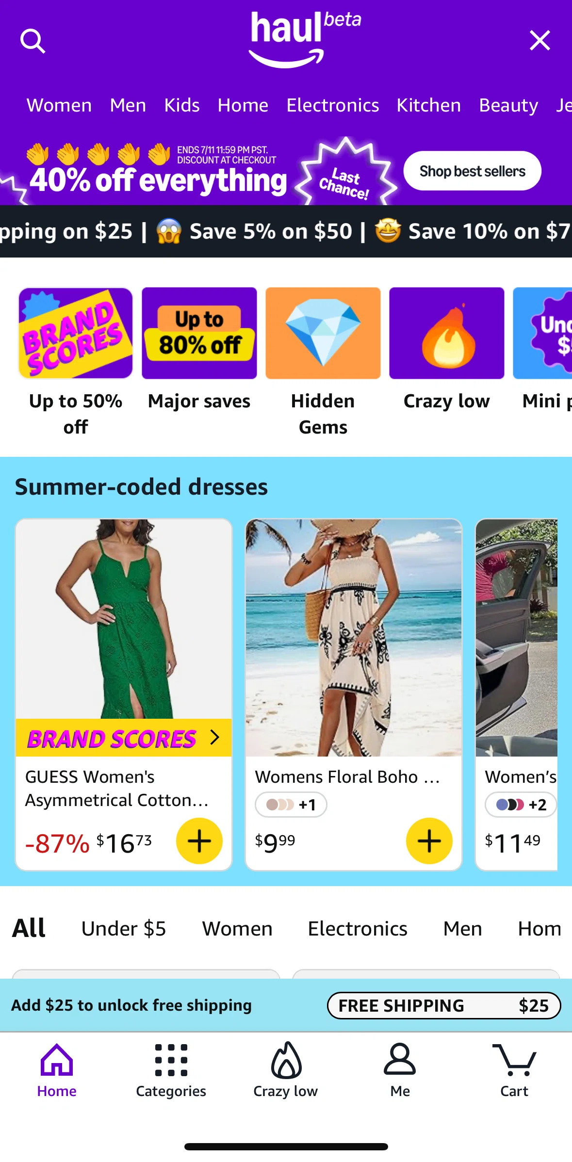 Amazon Shopping Screen screen in the Product detail (Haul) flow