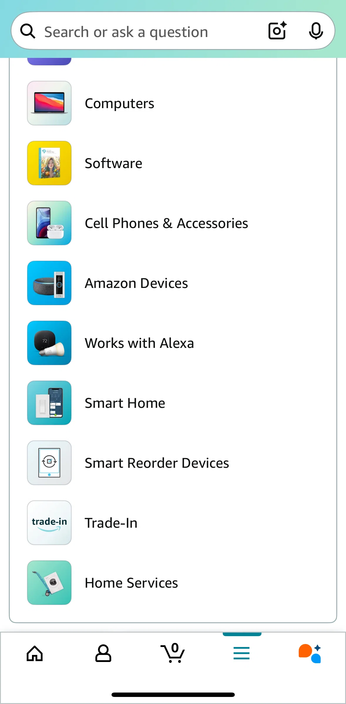 Amazon Shopping Screen screen in the Trade-in flow