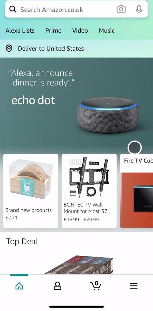 Amazon Searching preview