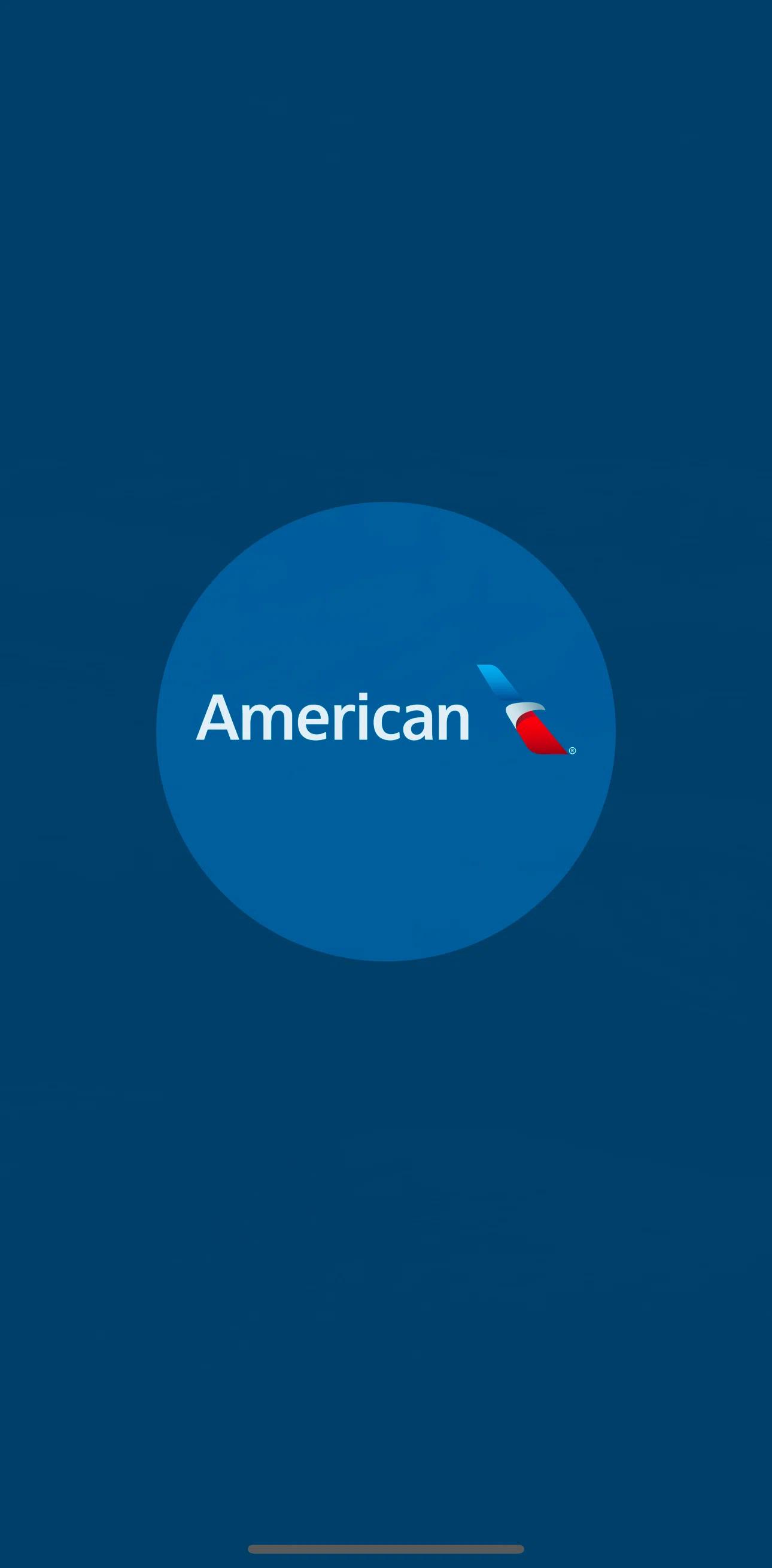 American Airlines Screen screen in the Onboarding flow