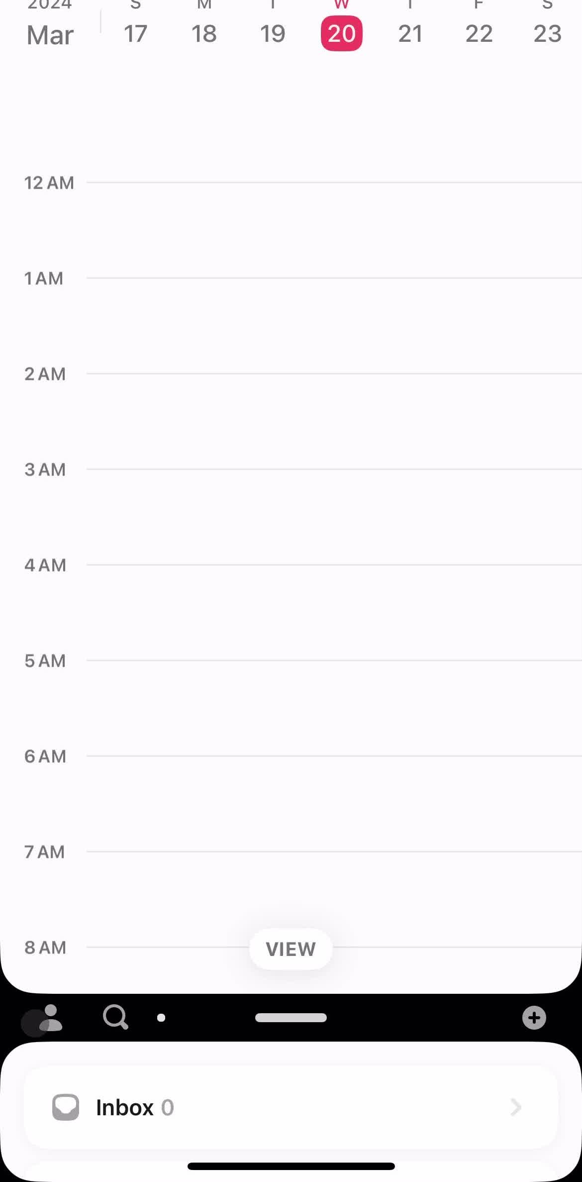 Amie Home screen in the Logging Out flow