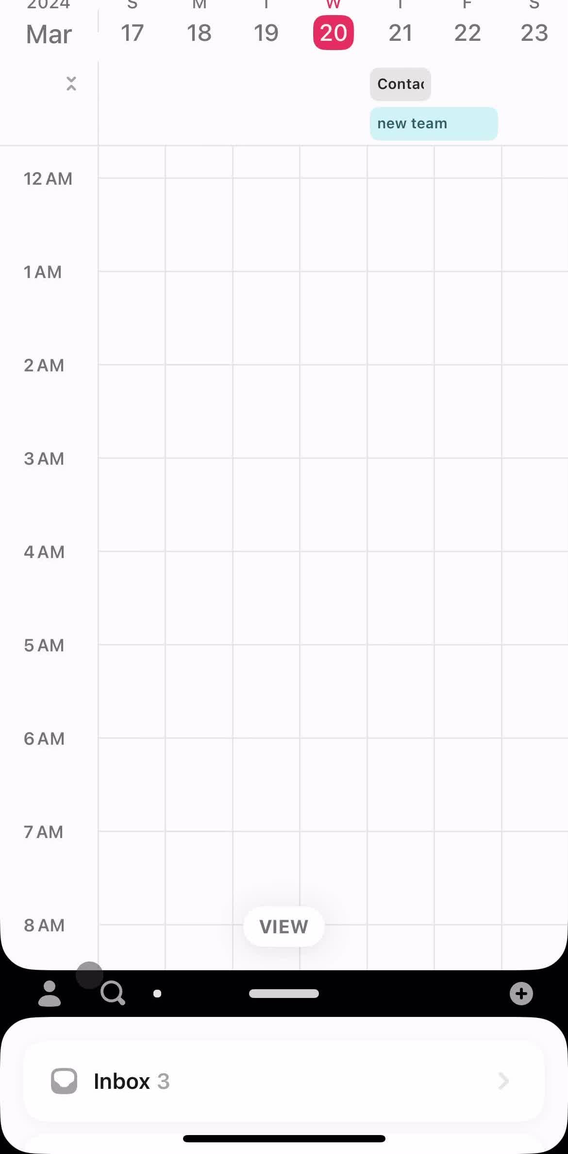 Amie Home screen in the Searching flow