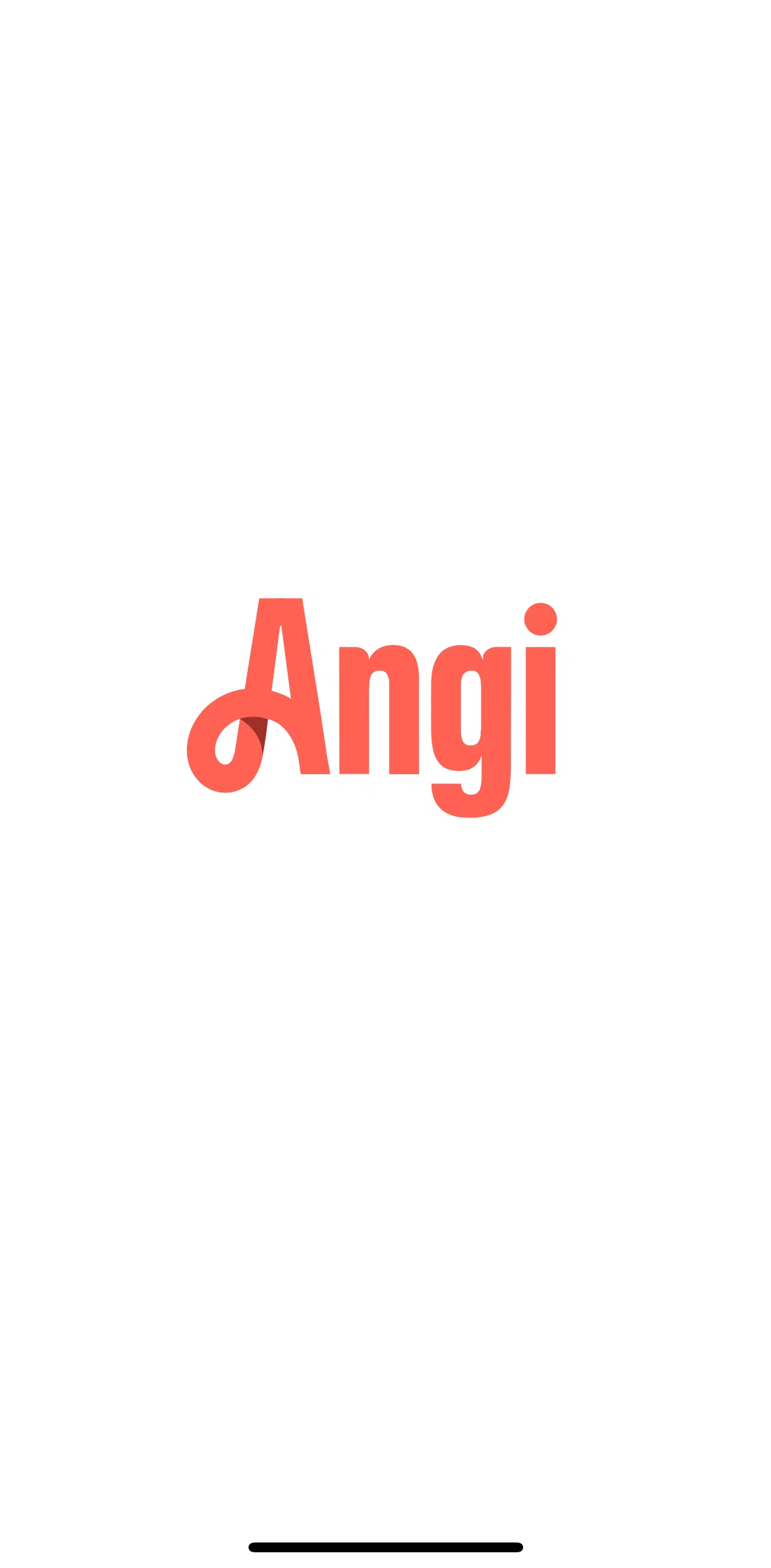 Angi Screen screen in the Onboarding flow