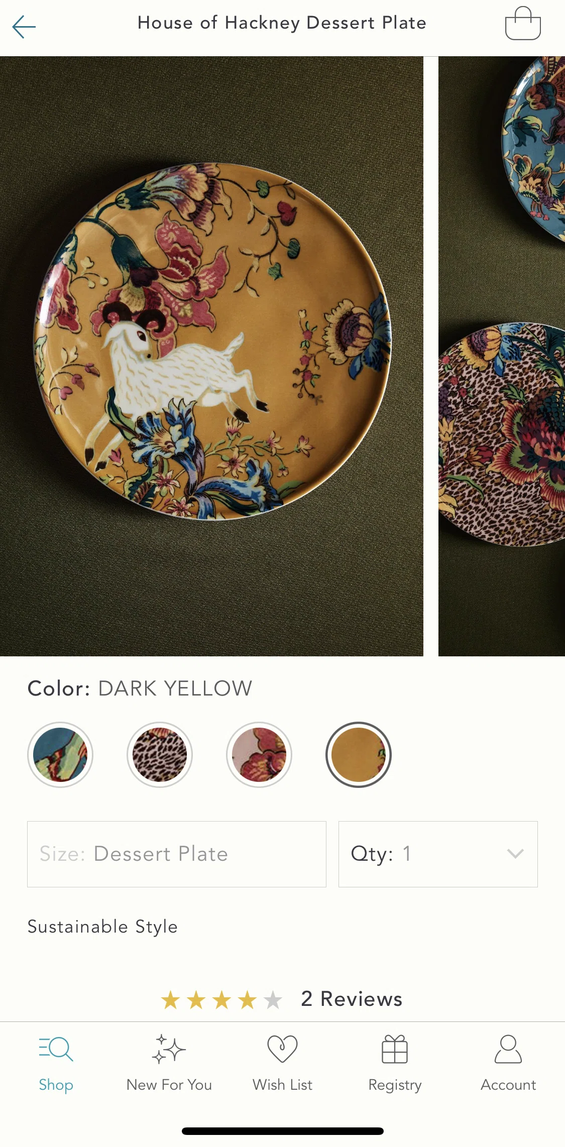 Anthropologie Screen screen in the Photo gallery flow