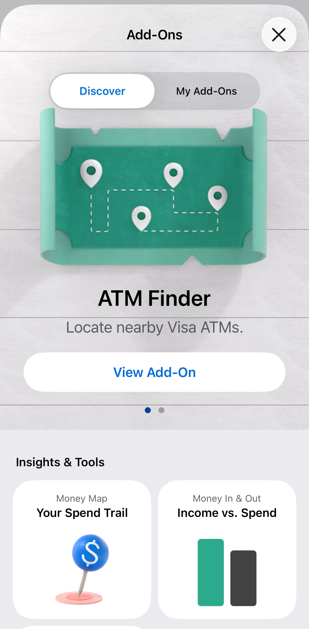 ANZ Plus Screen screen in the Discover Add-Ons flow