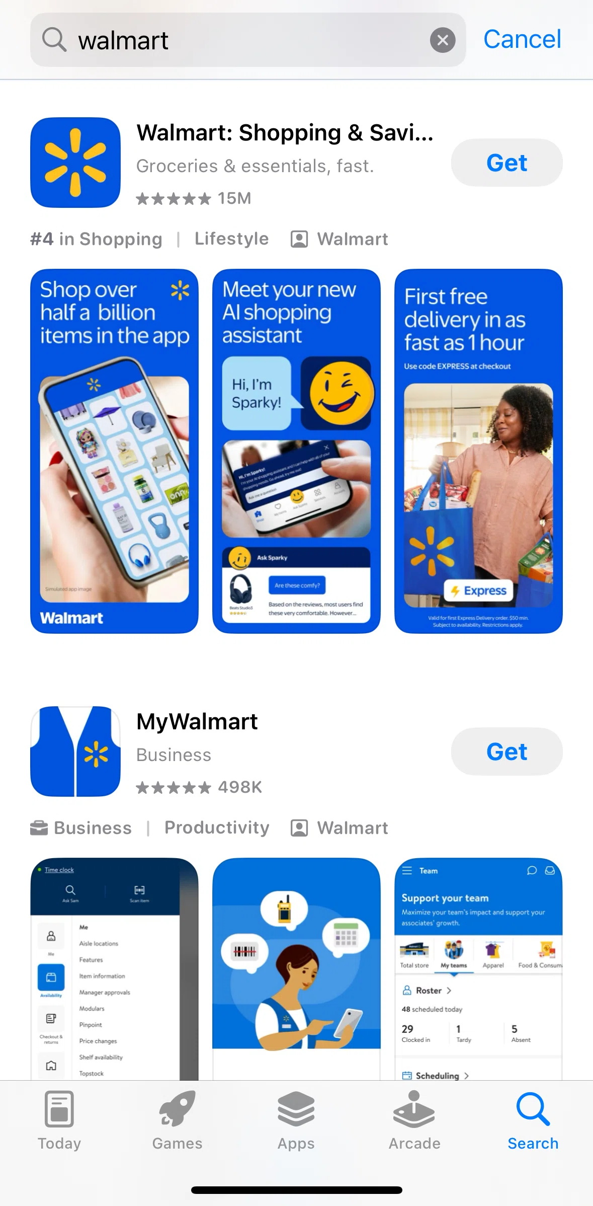App Store Screen screen in the App detail (Search) flow