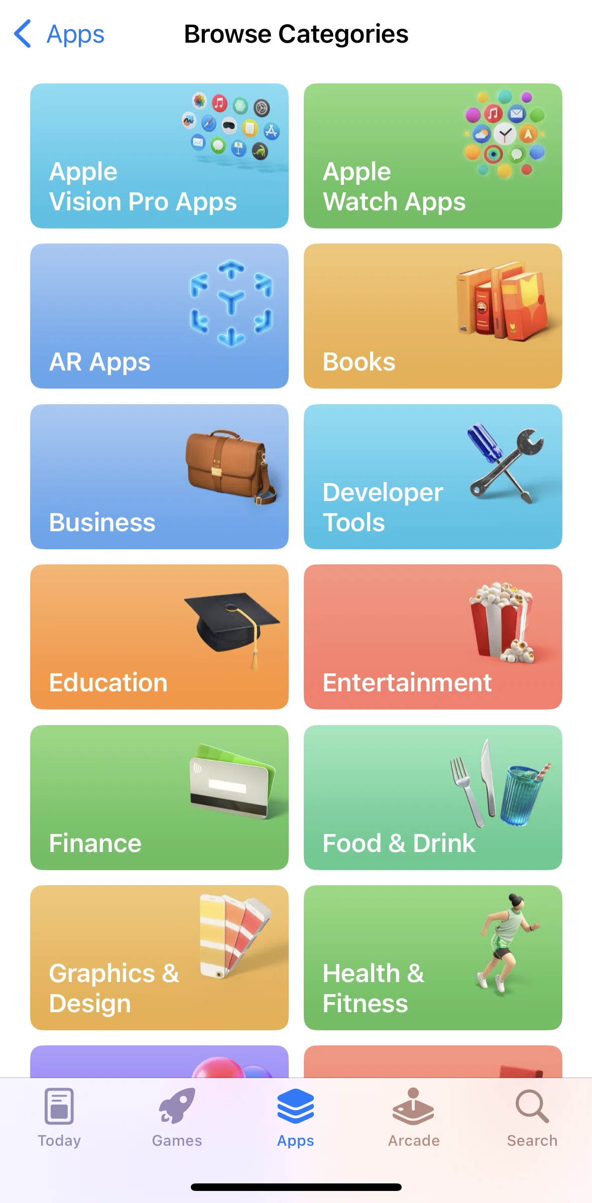 App Store Screen screen in the Category detail flow