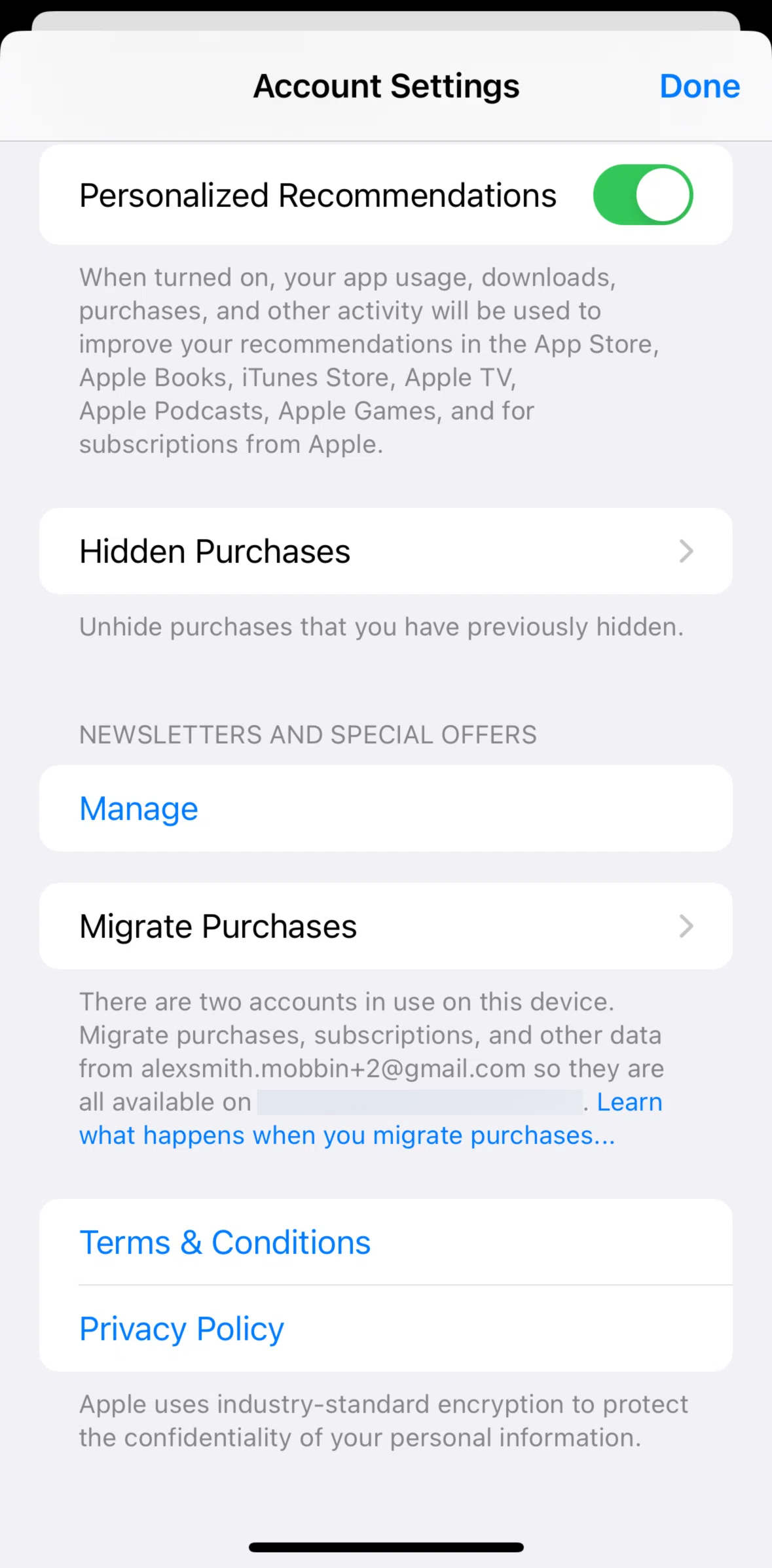 App Store Screen screen in the Hidden purchases flow