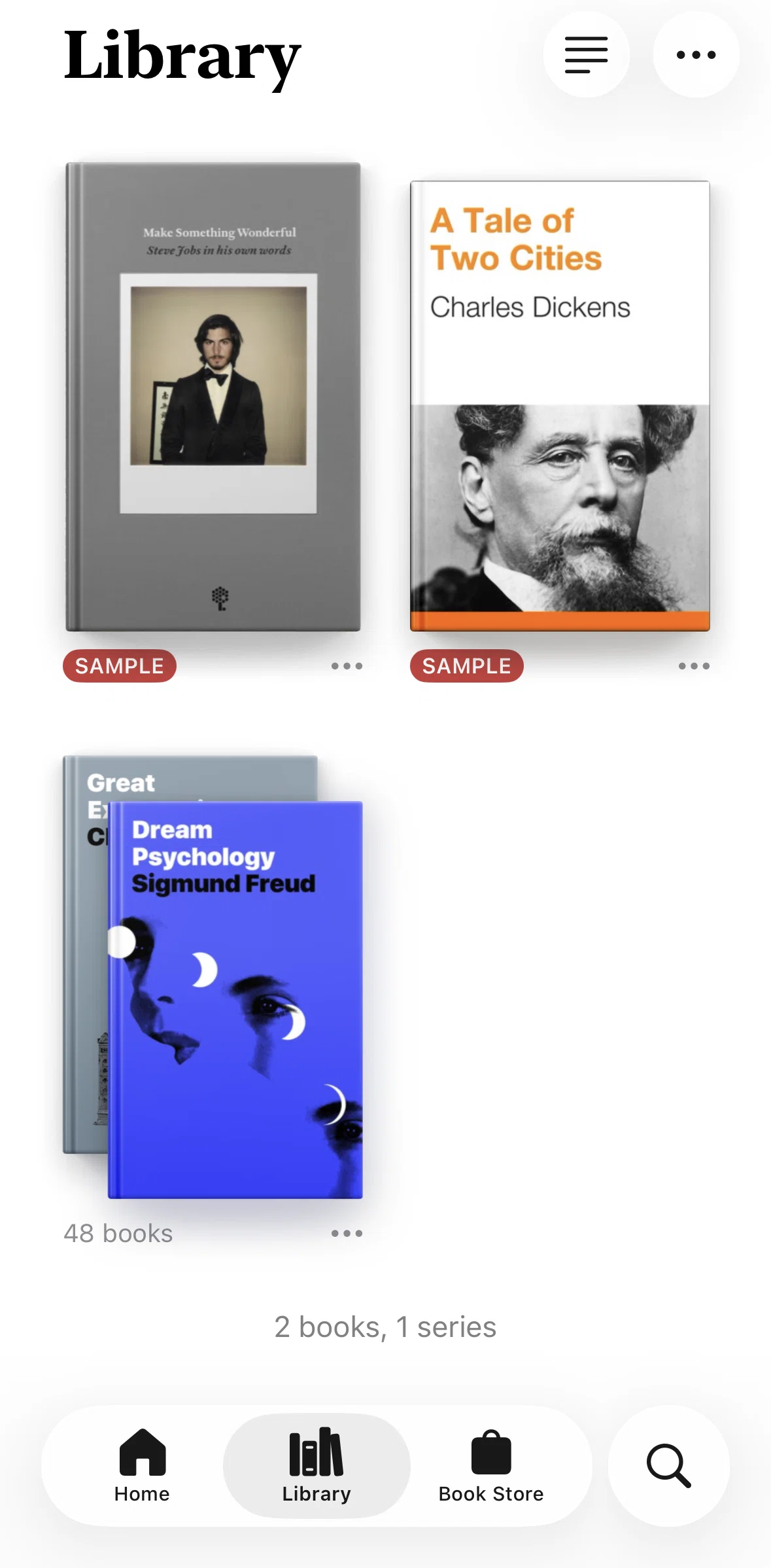 Apple Books Screen screen in the Marking a book as still reading flow