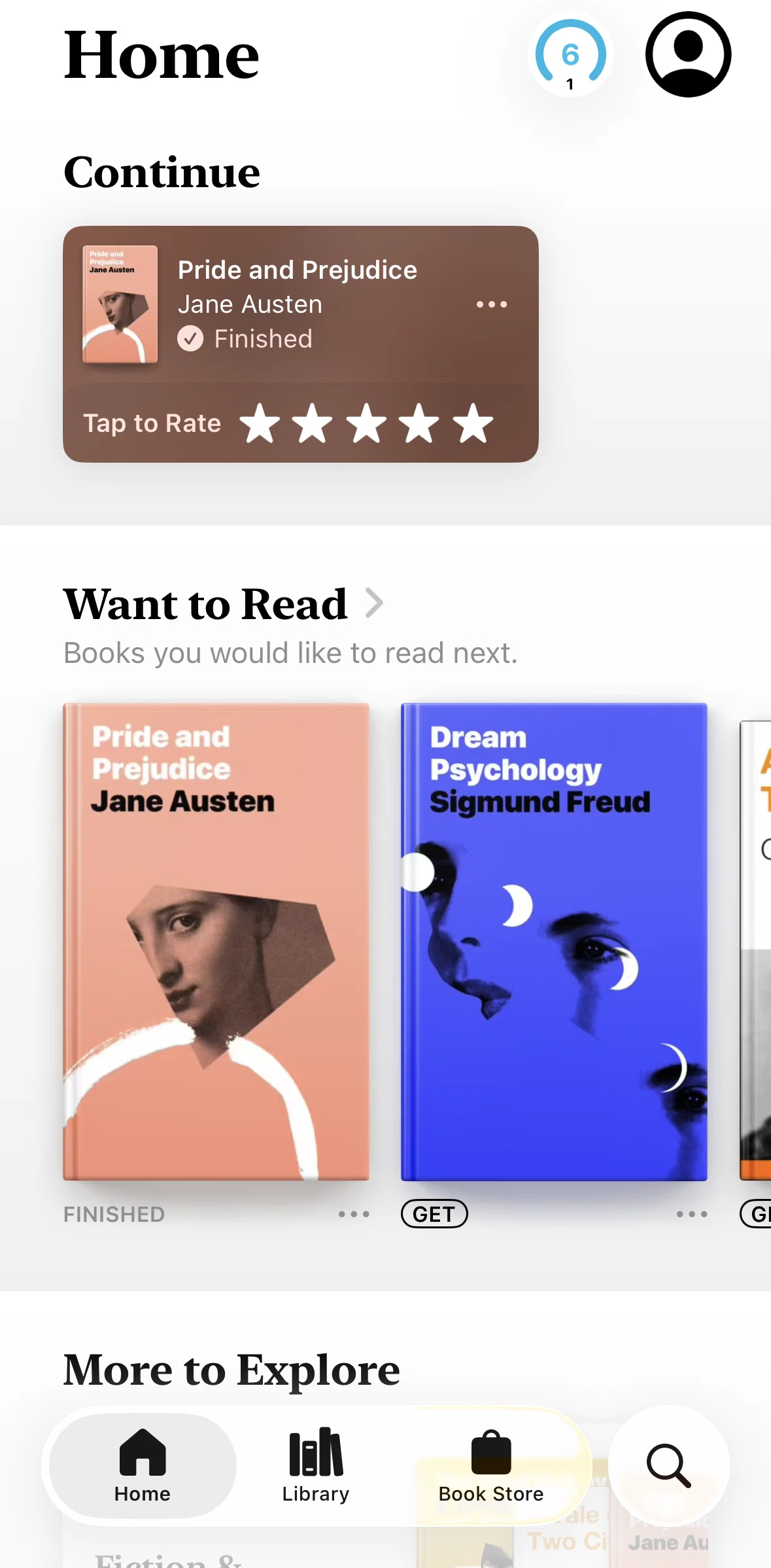 Apple Books Screen screen in the View in Store flow