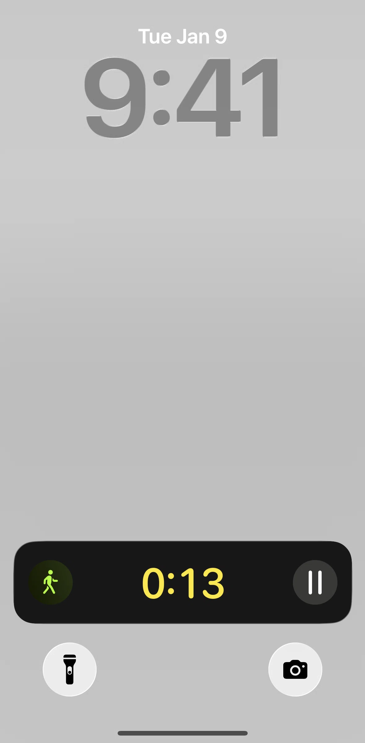 Apple Fitness Screen screen in the Live Activities flow