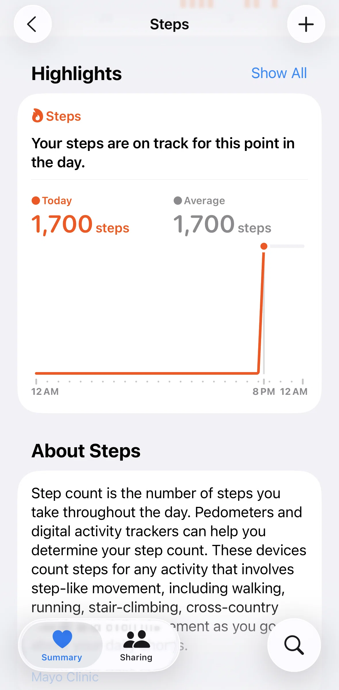 Apple Health Screen screen in the Headphone audio levels highlights highlights flow
