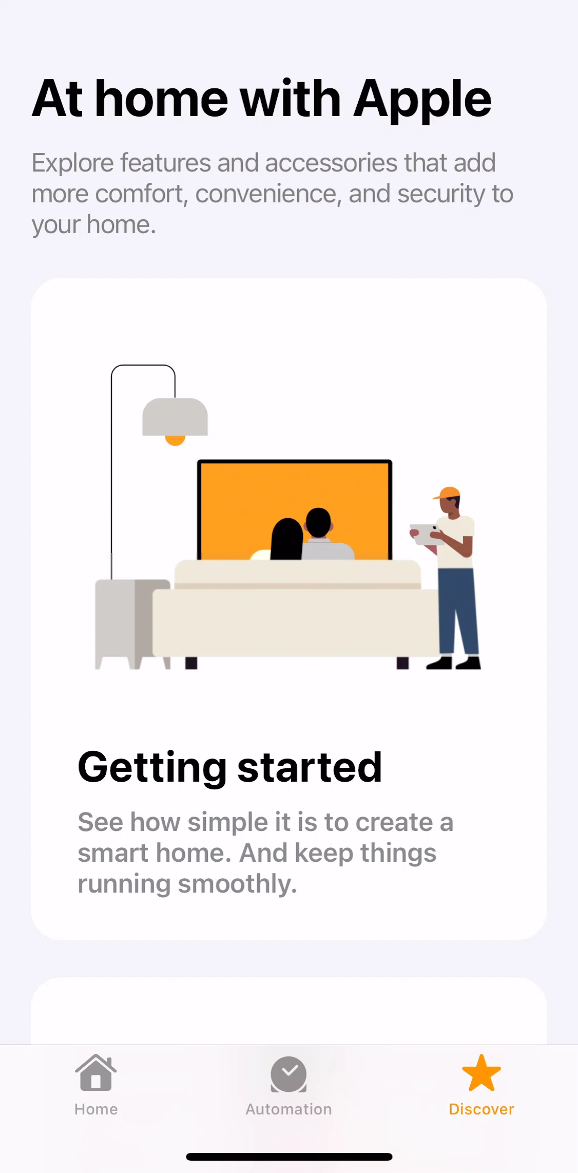 Apple Home Screen screen in the Article detail flow