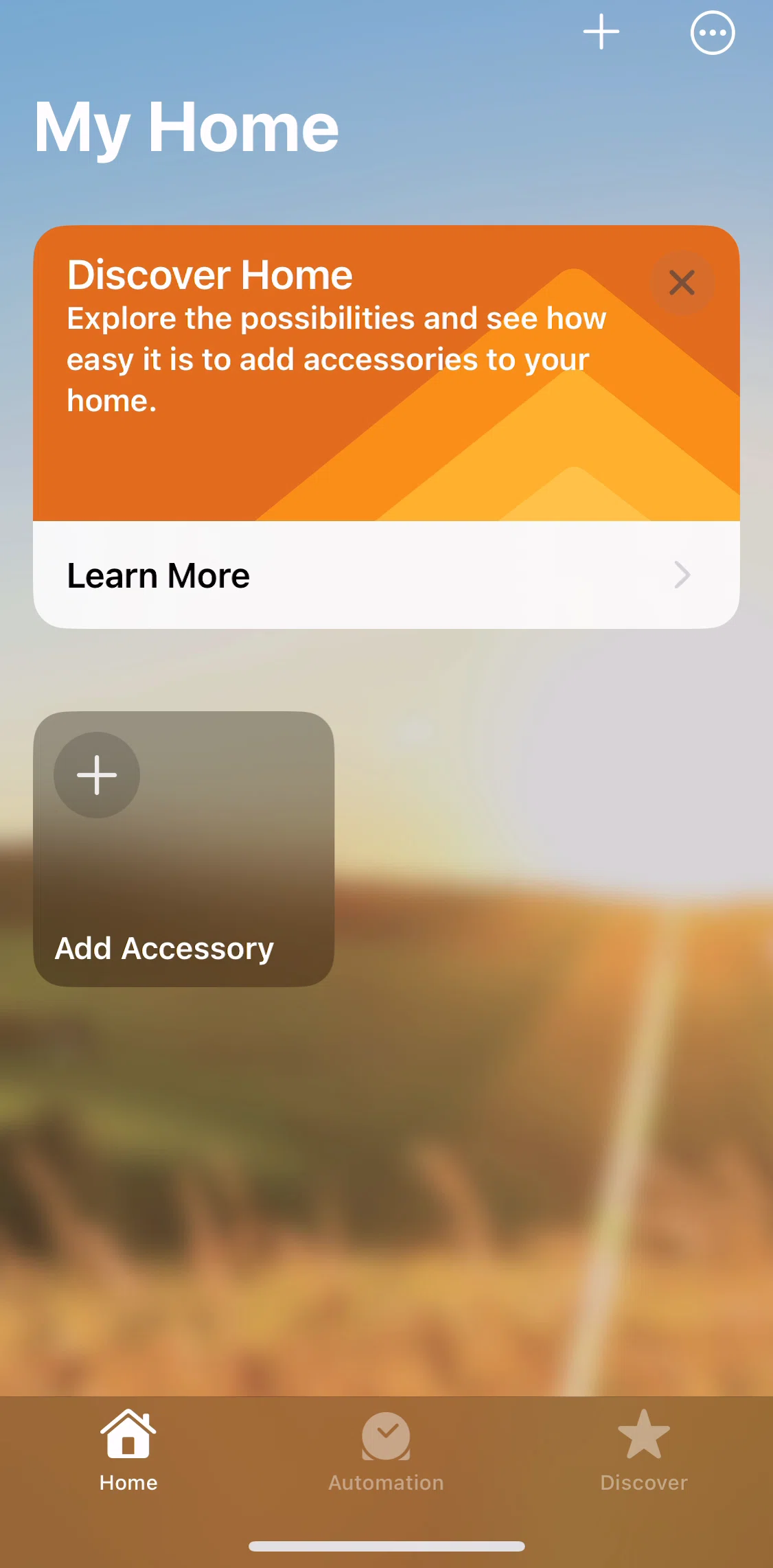 Apple Home Screen screen in the Automation flow